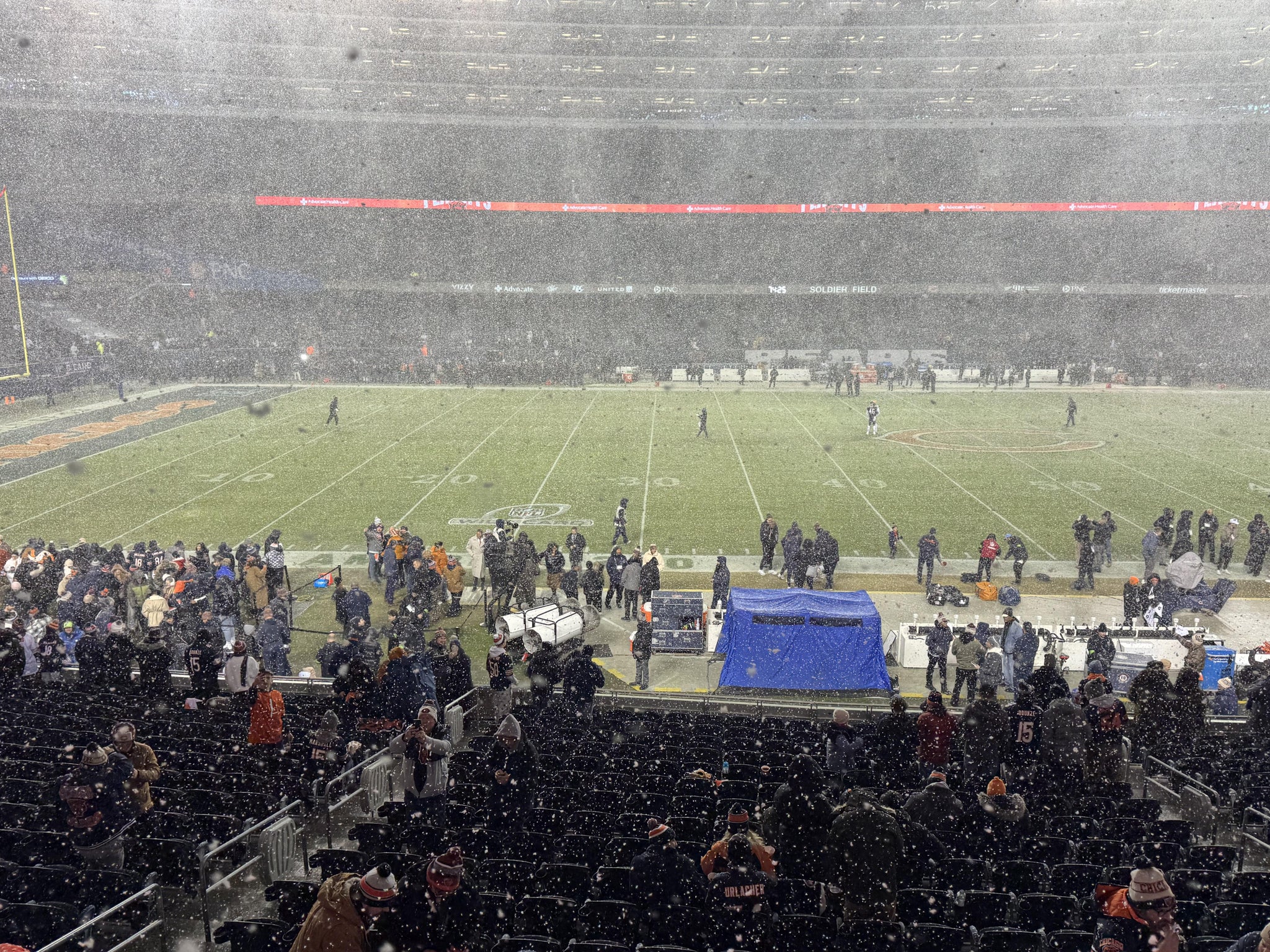 Real Fan View taken from Section 240 at Soldier Field by Charles K