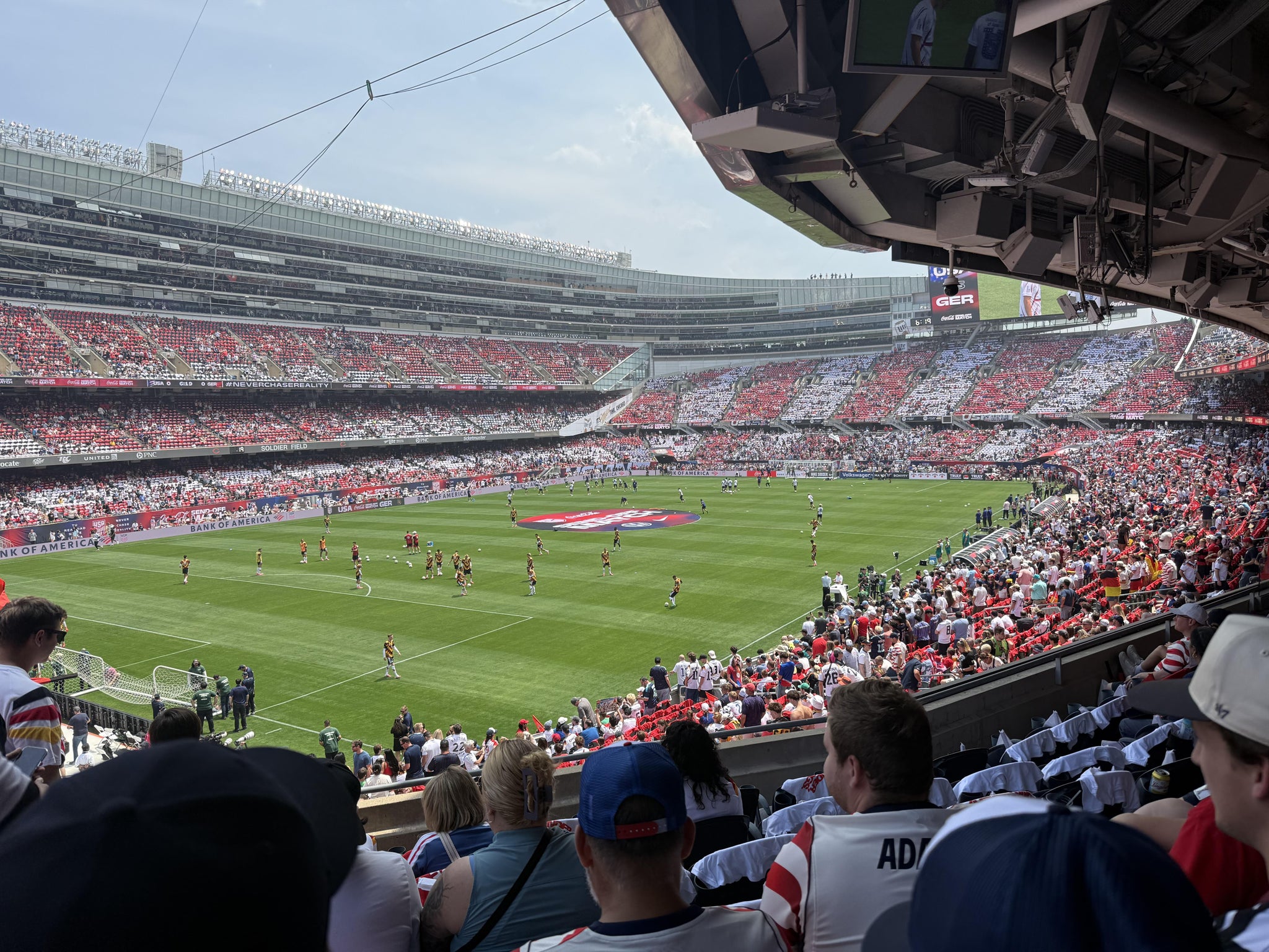 Vue réelle des fans prise de la Section 244 au site Soldier Field par Dwight G