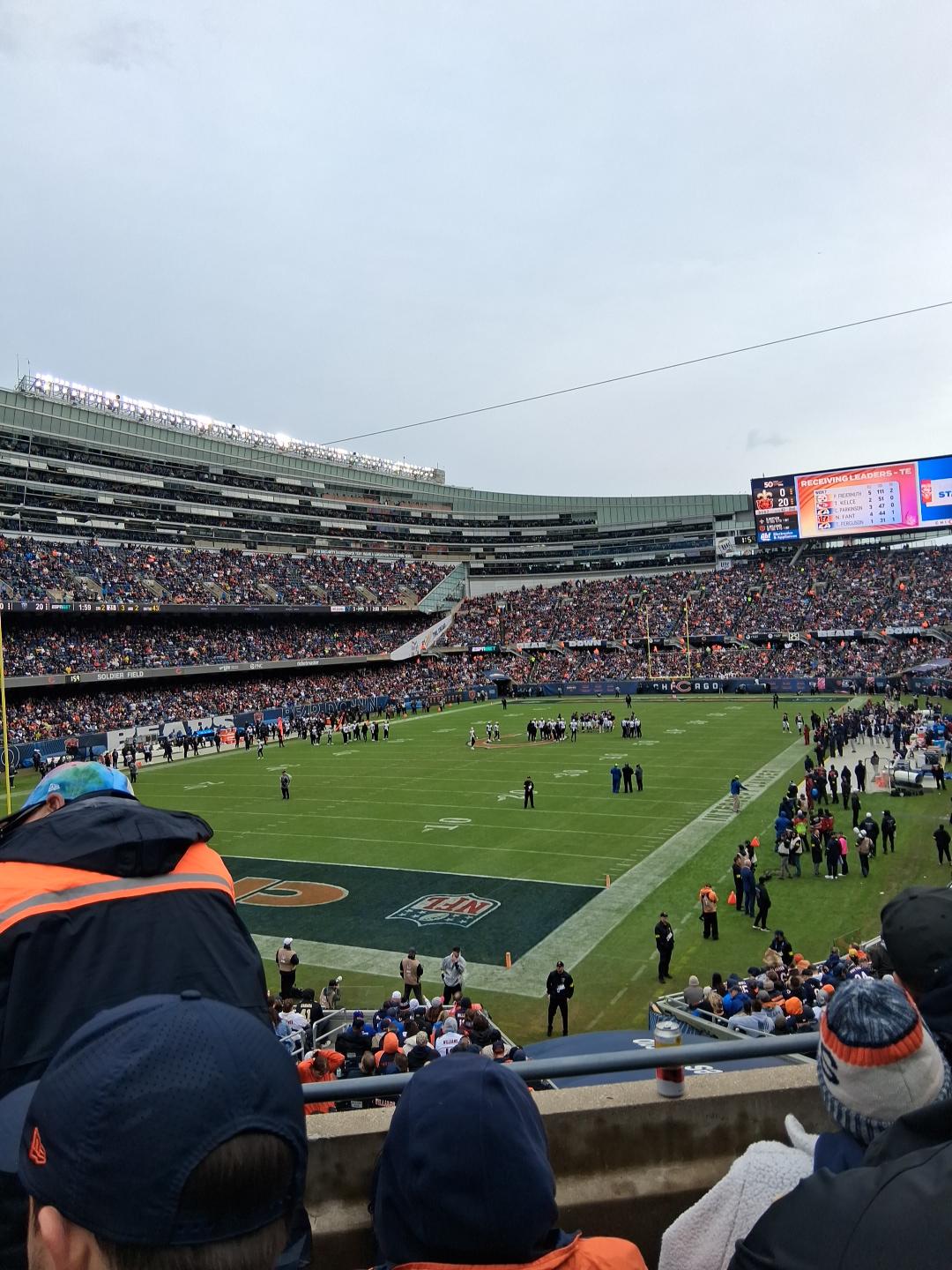 Vue réelle des fans prise de la Section 248 au site Soldier Field par Adrian B