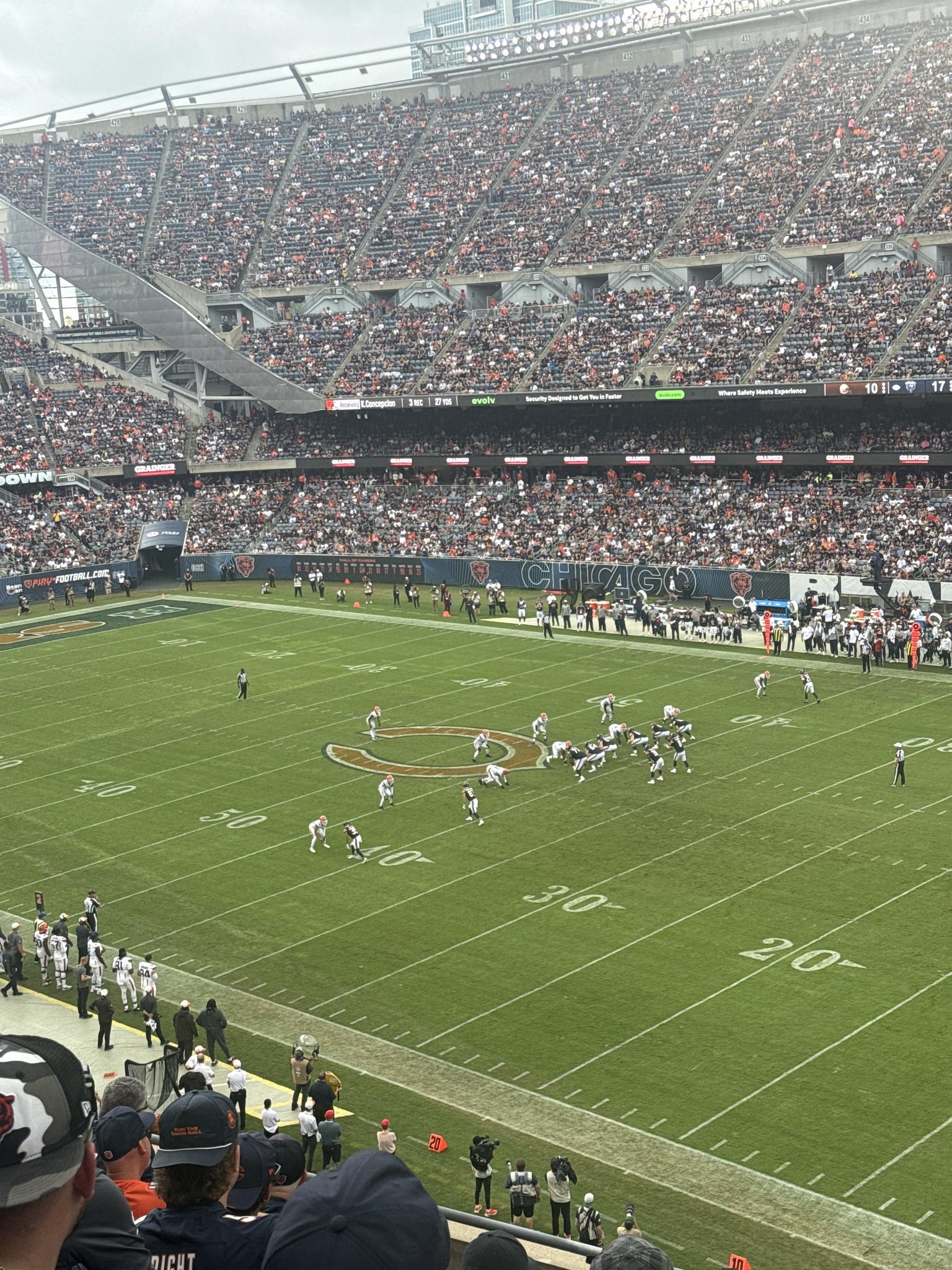 Real Fan View taken from 304 Club at Soldier Field by Anonymous User