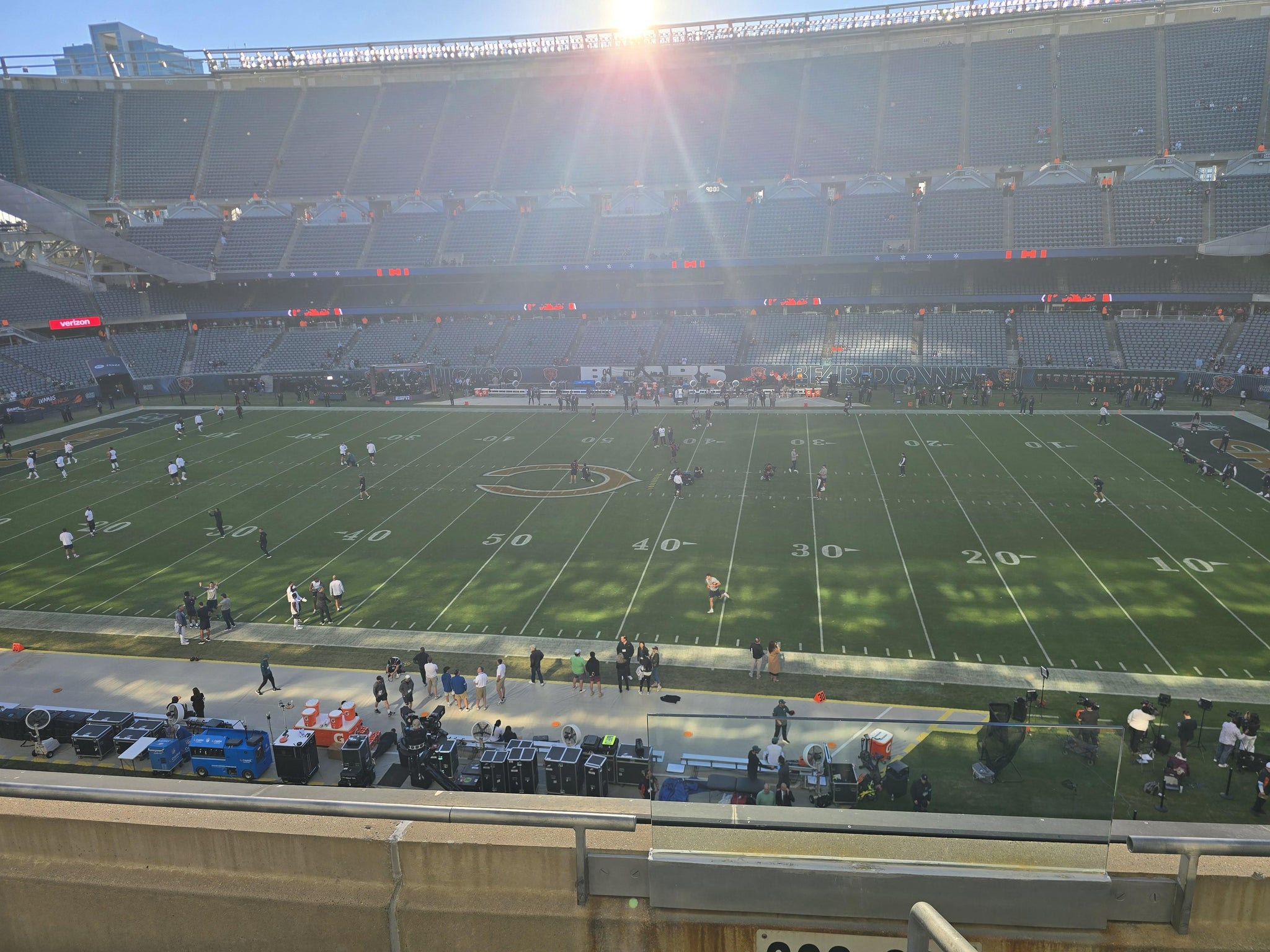Real Fan View taken from 307 Club at Soldier Field by Amy H