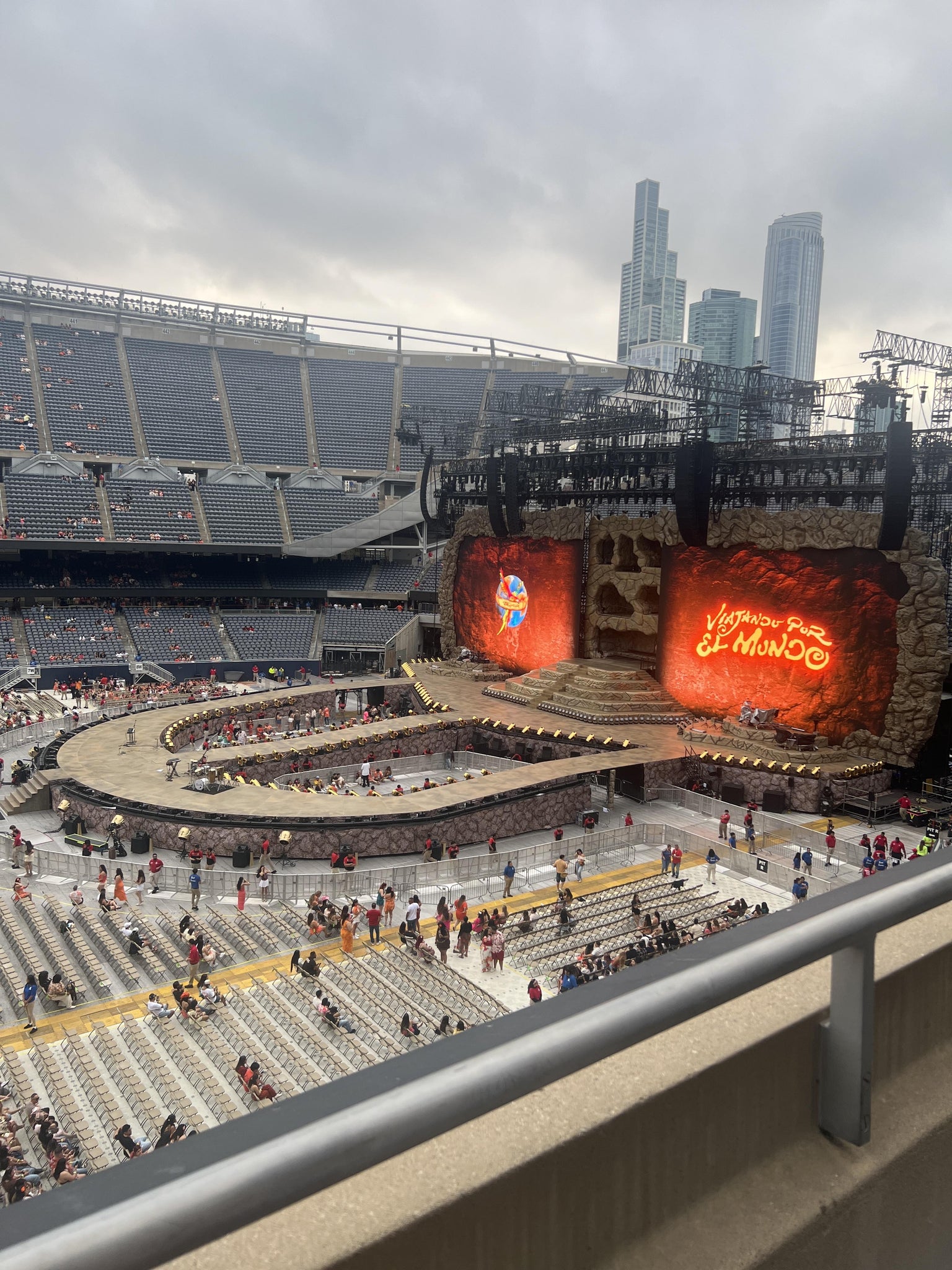 Real Fan View taken from 308 Club at Soldier Field by Ana T