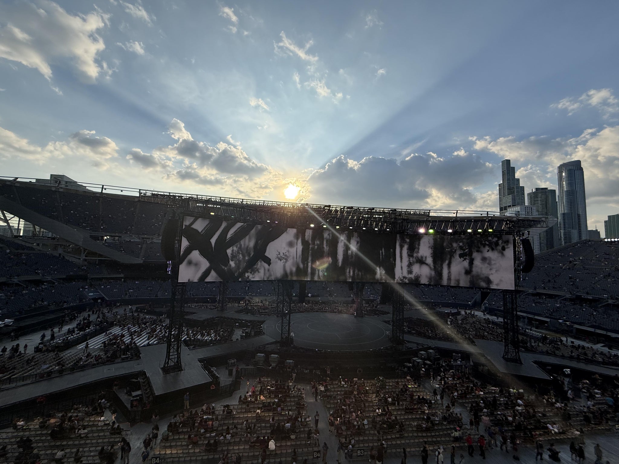 Real Fan View taken from 310 Club at Soldier Field by Lauren H