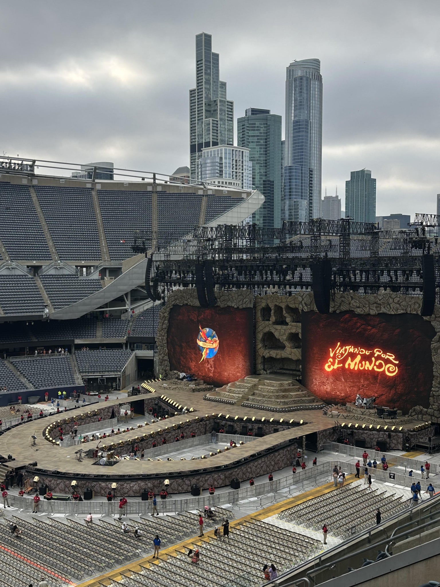 Real Fan View taken from 310 Club at Soldier Field by April C