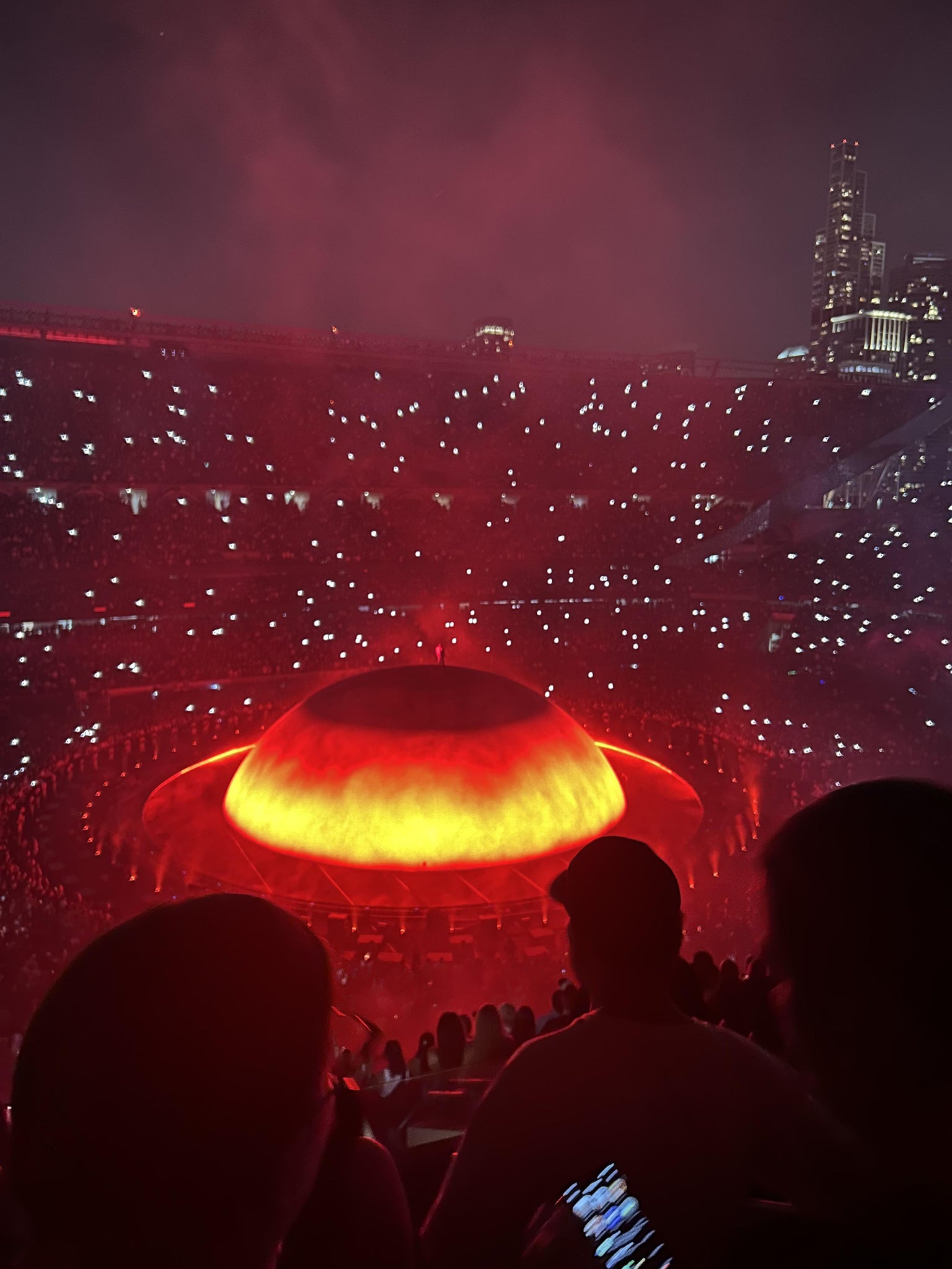 Real Fan View taken from 312 Club at Soldier Field by Anonymous User