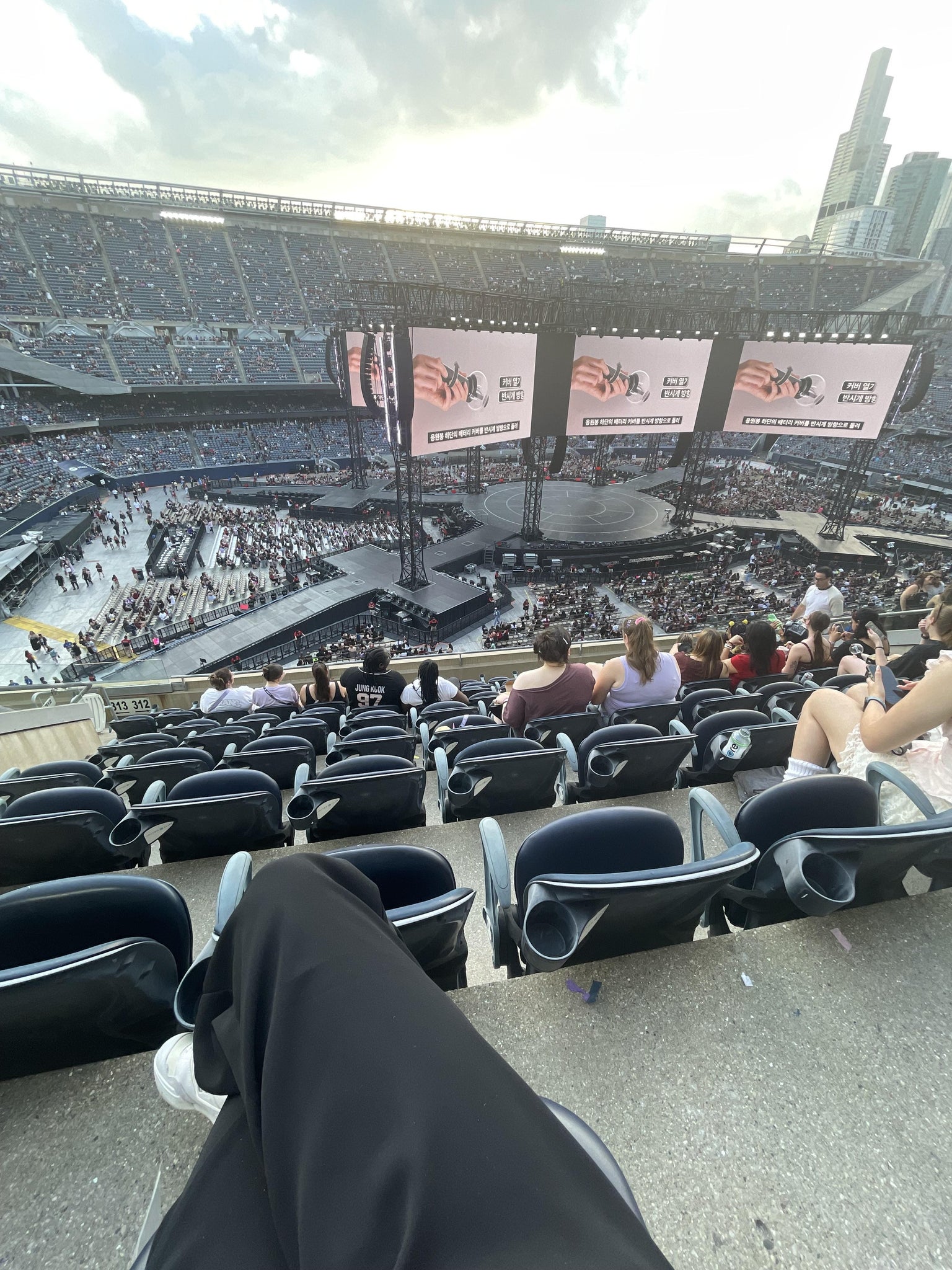 Real Fan View taken from 312 Club at Soldier Field by Daisy A