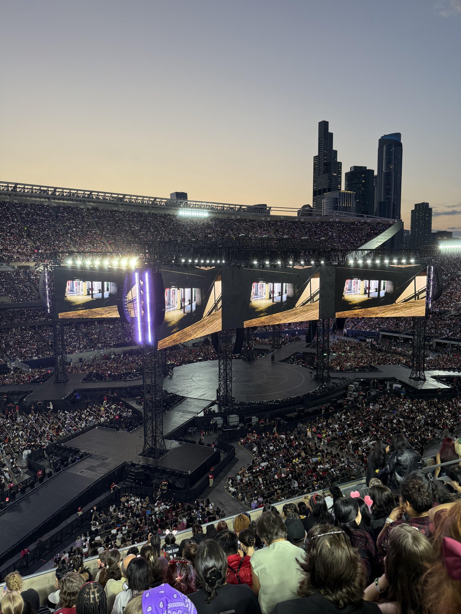 Real Fan View taken from 313 Club at Soldier Field by Maggie Q