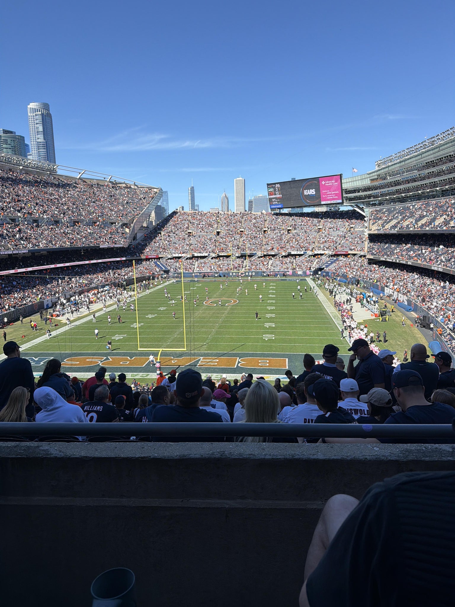 Real Fan View taken from Section 321 at Soldier Field by Kathryn B