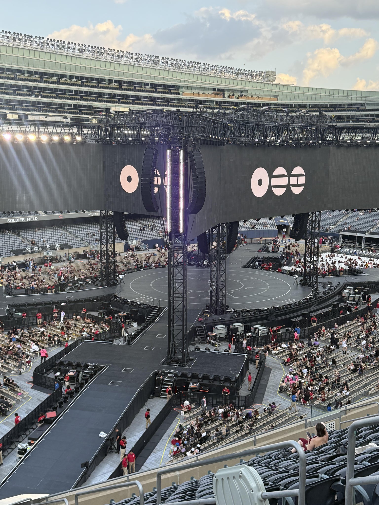 Real Fan View taken from Section 344 at Soldier Field by Jill R