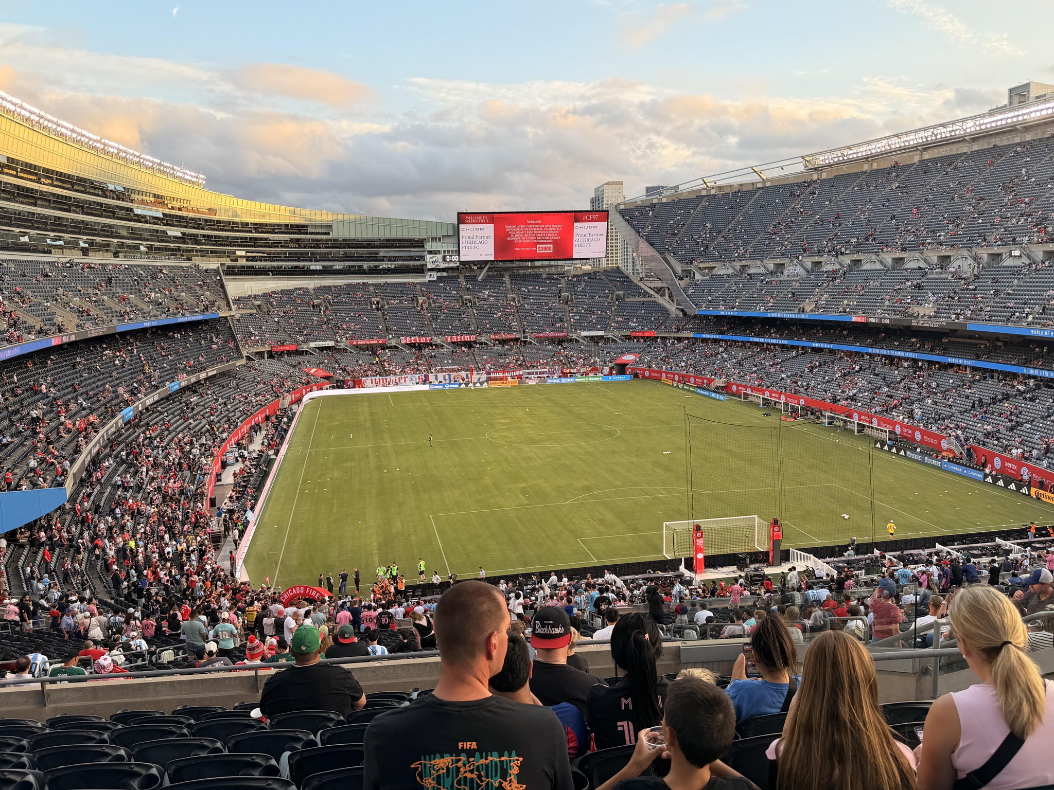 Real Fan View taken from Section 354 at Soldier Field by Juan B