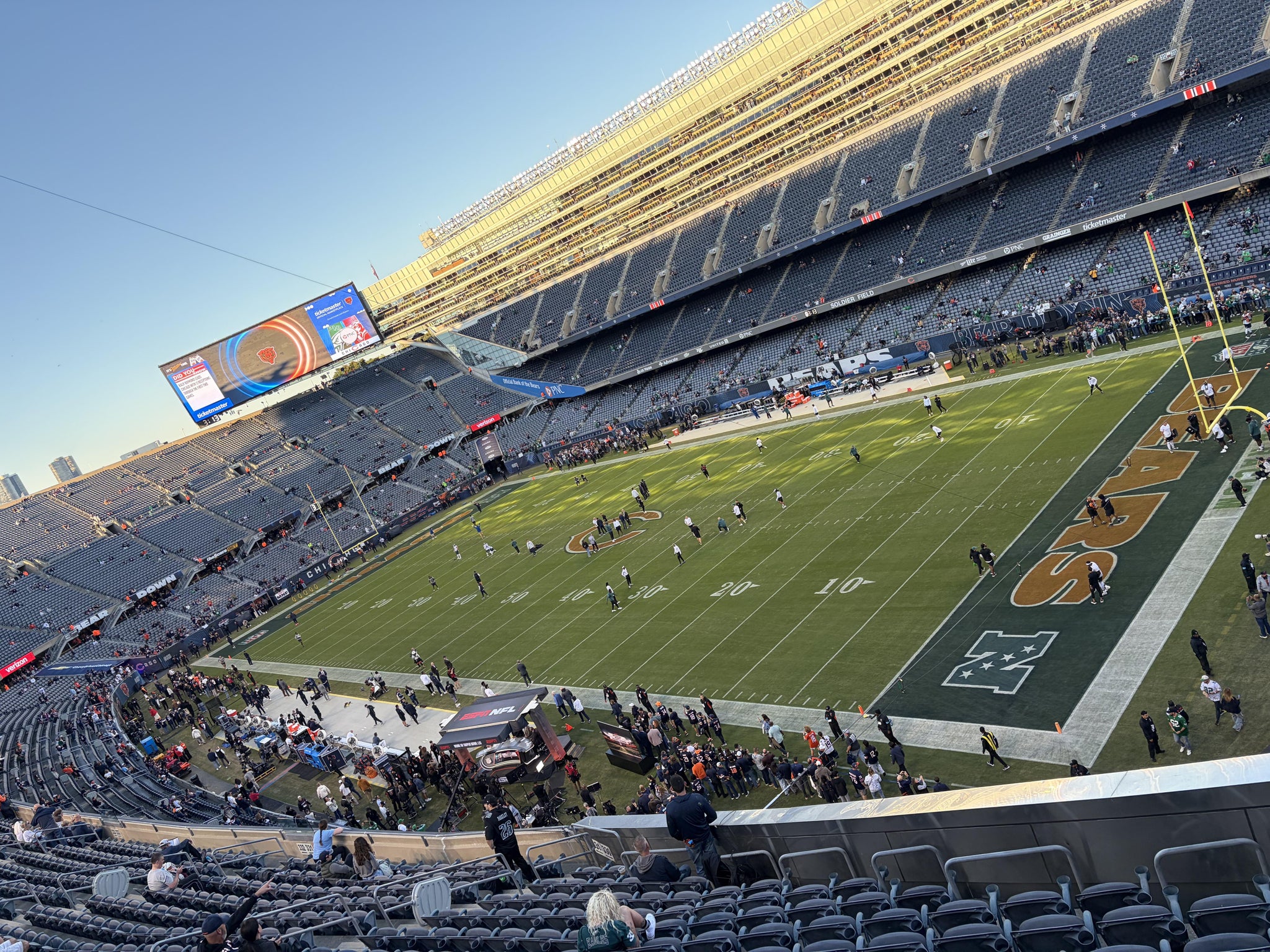 Real Fan View taken from Section 429 at Soldier Field by Andrea D