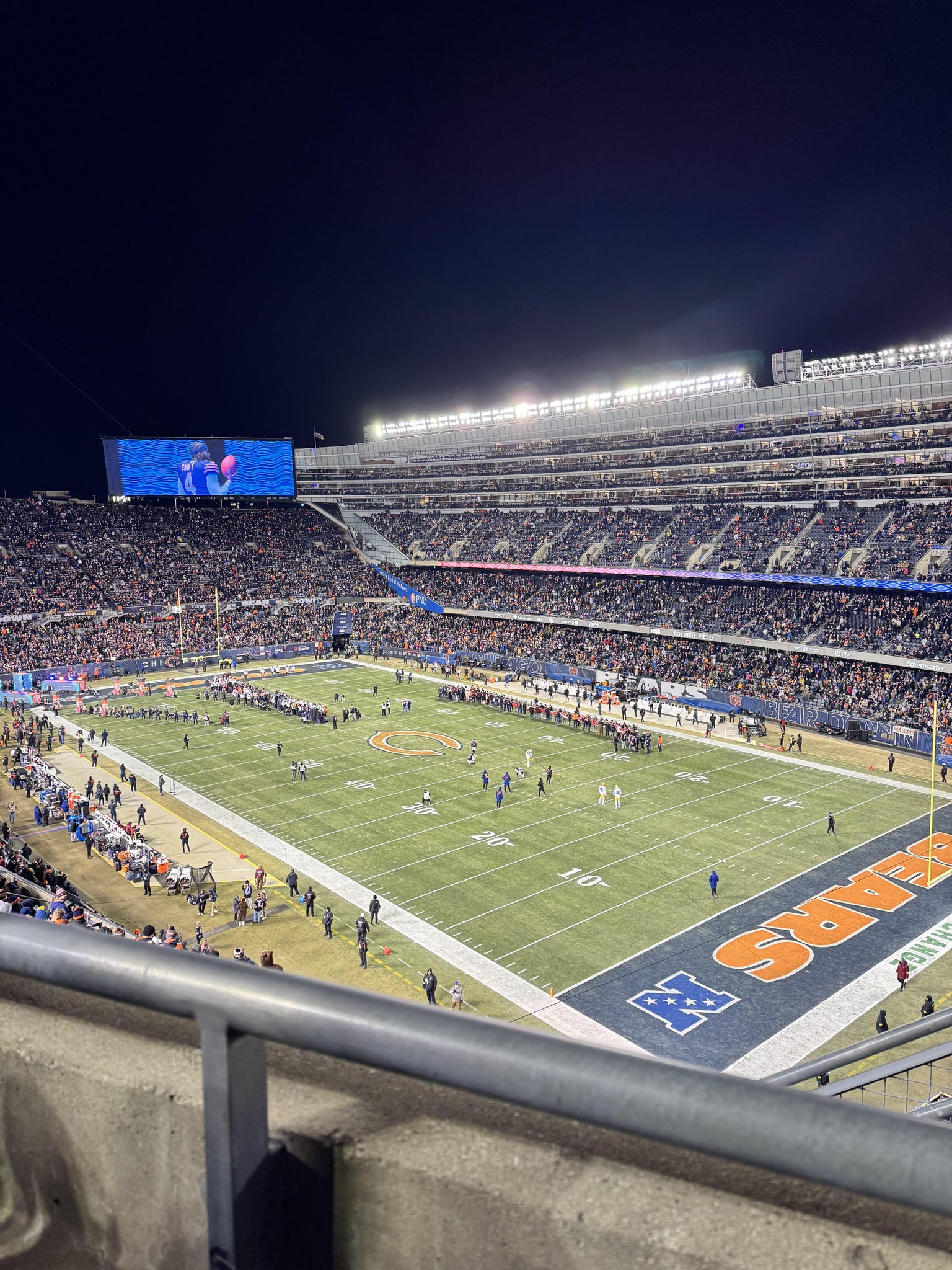 Vue réelle des fans prise de la Section 430 au site Soldier Field par Christian S