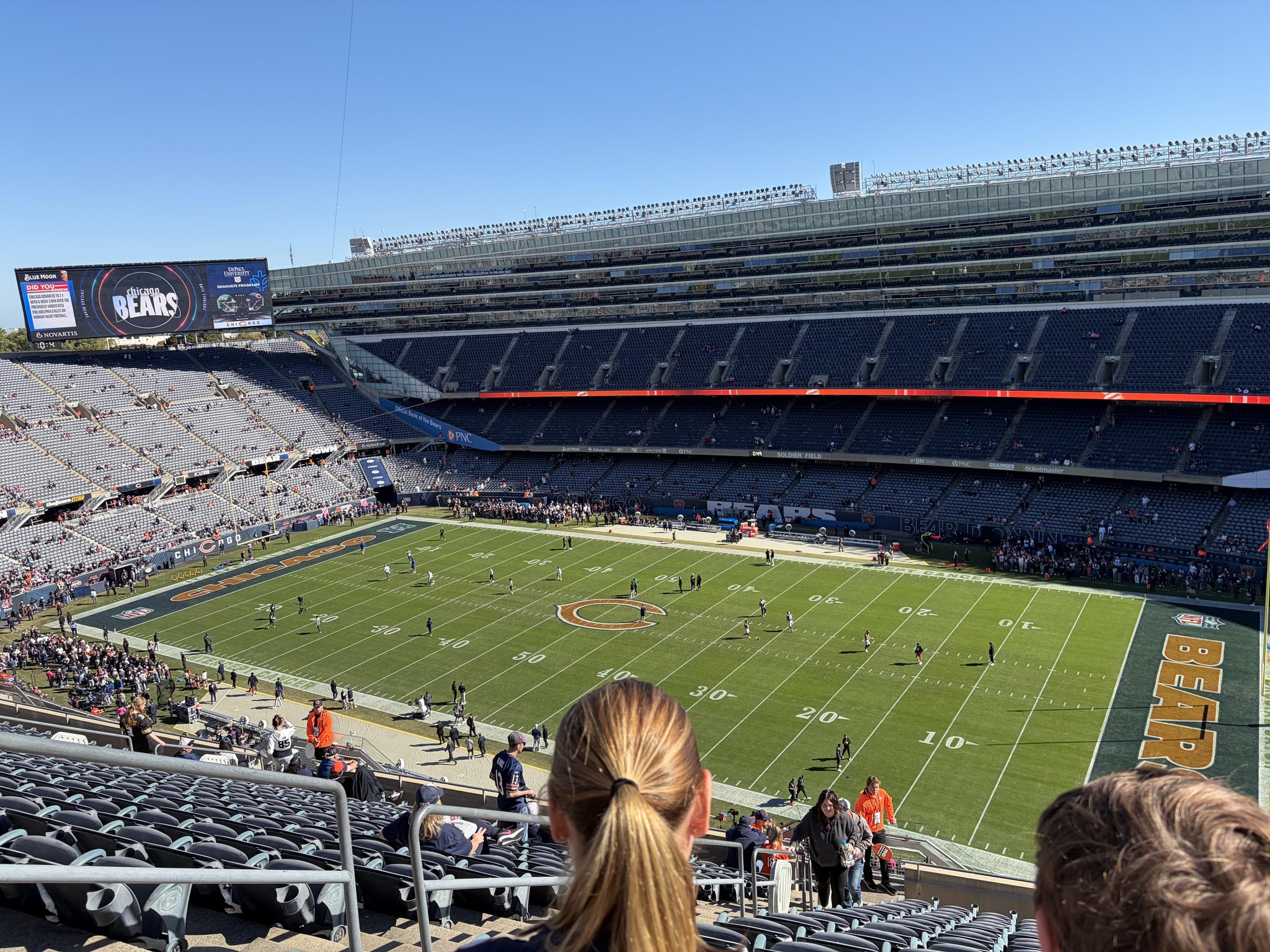 Real Fan View taken from Section 432 at Soldier Field by Anonymous User