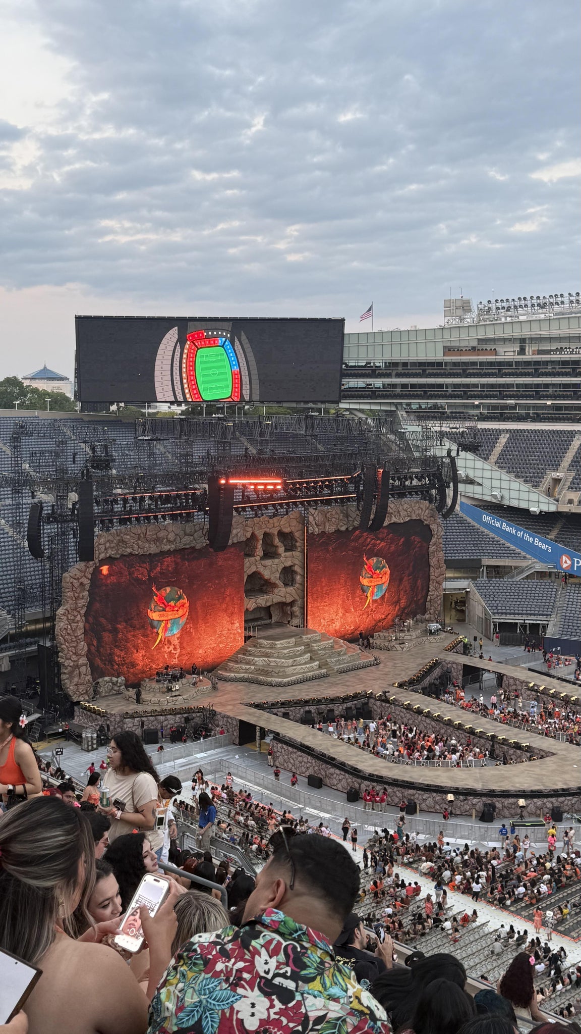 Real Fan View taken from Section 435 at Soldier Field by Claudia T
