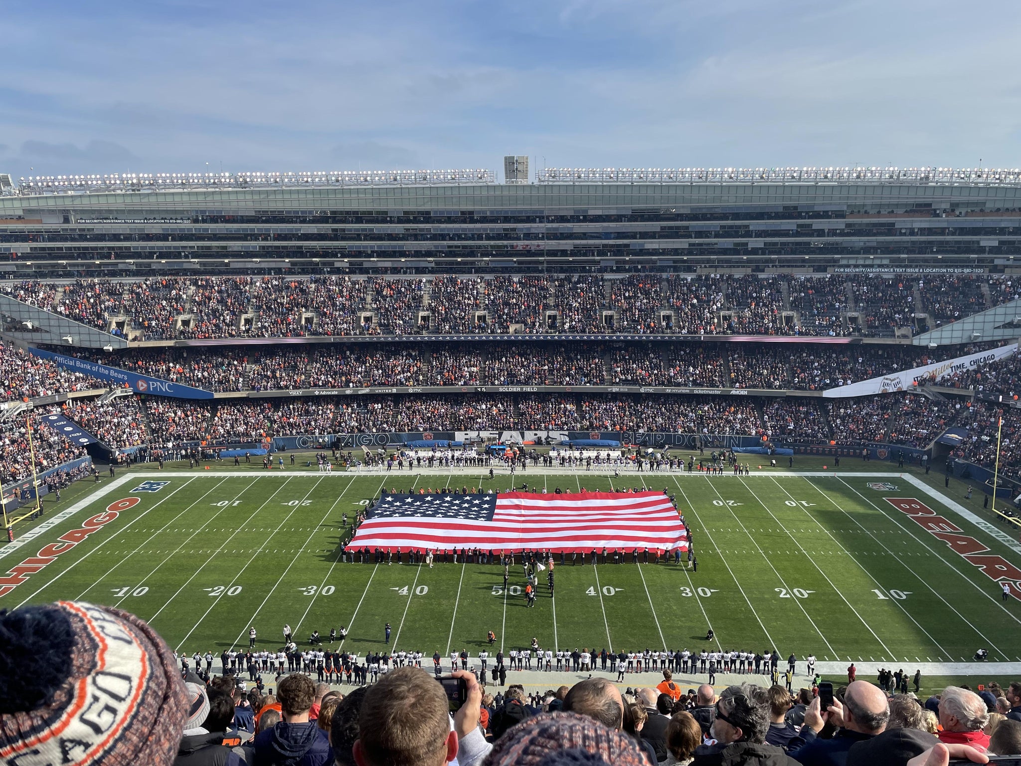 Real Fan View taken from Section 437 at Soldier Field by Louis G