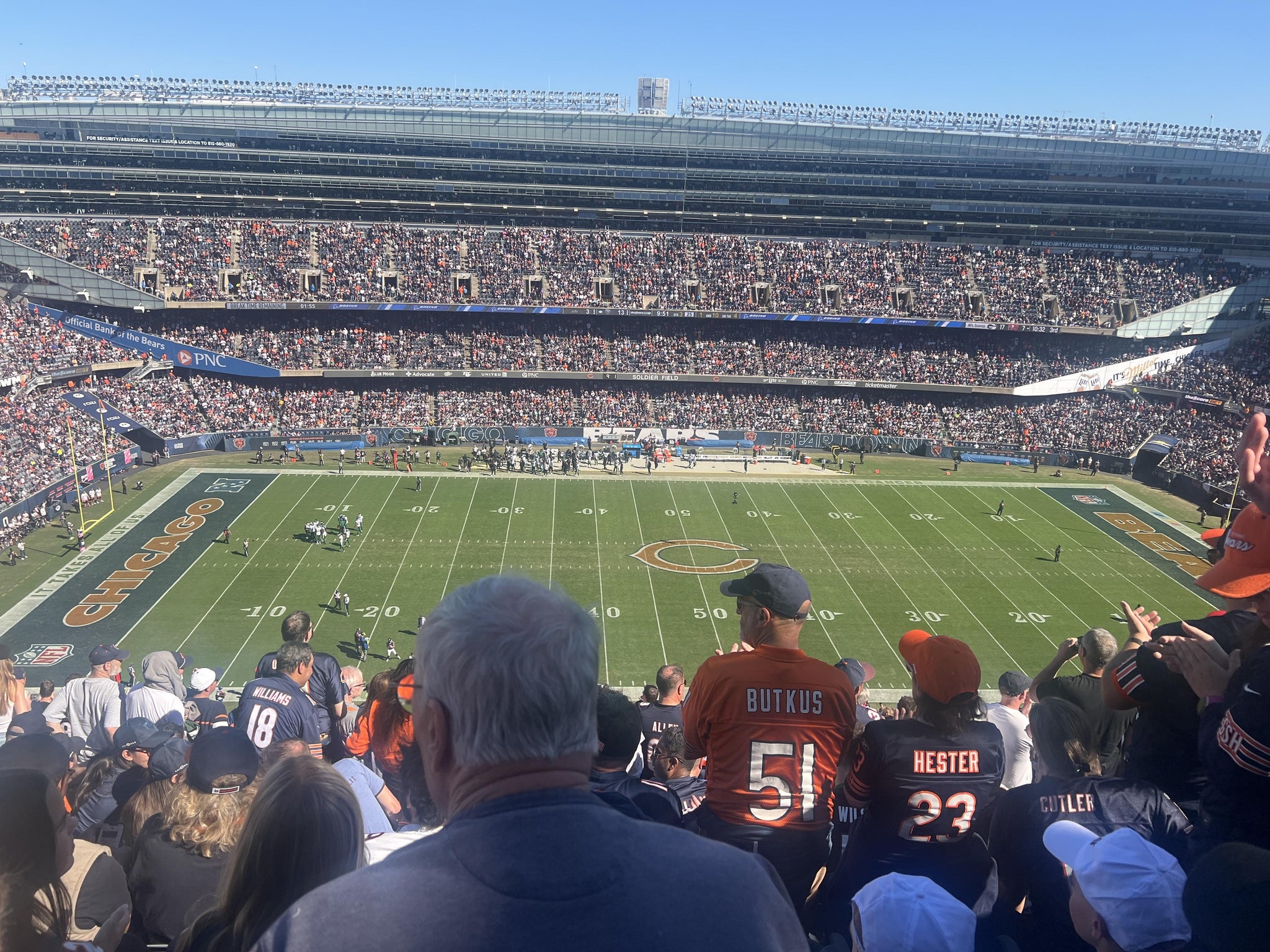 Real Fan View taken from Section 438 at Soldier Field by Rondell L