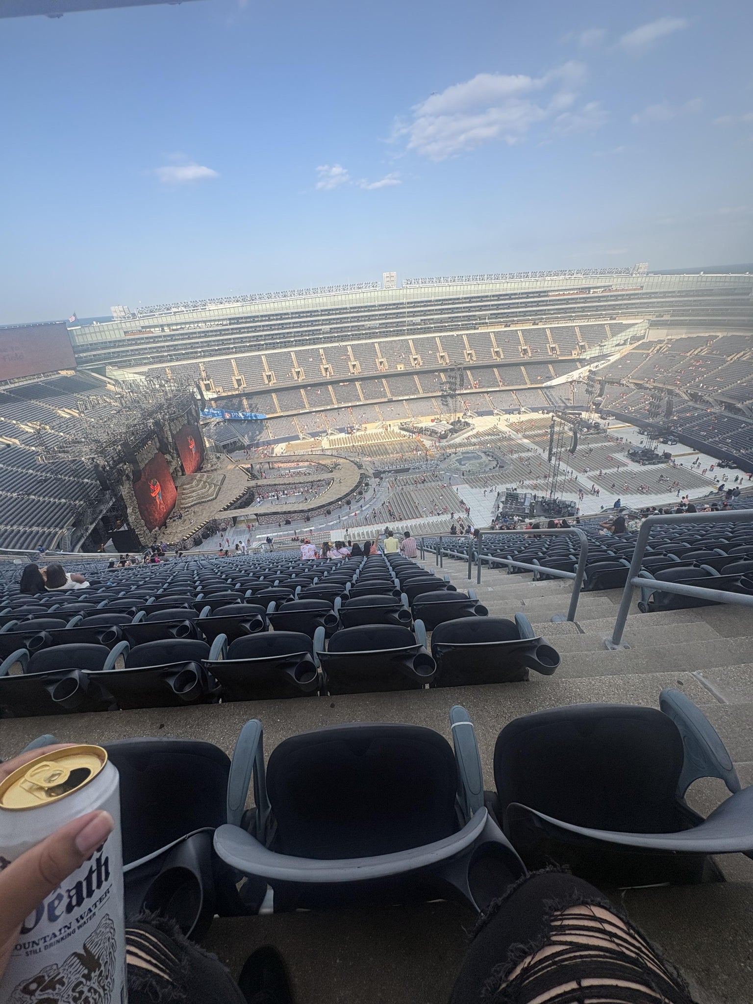 Real Fan View taken from Section 440 at Soldier Field by Maribel C