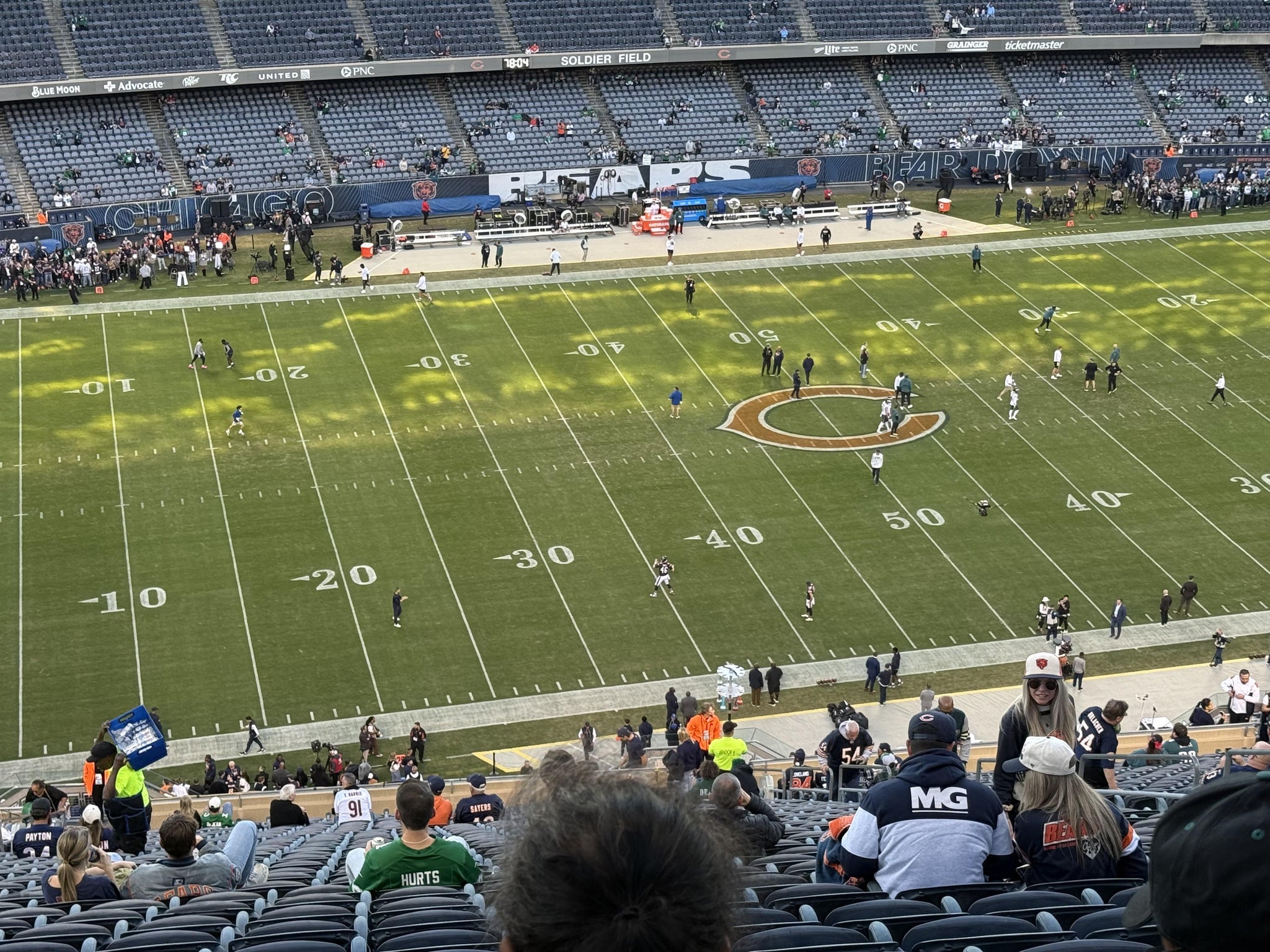 Real Fan View taken from Section 440 at Soldier Field by Mark L