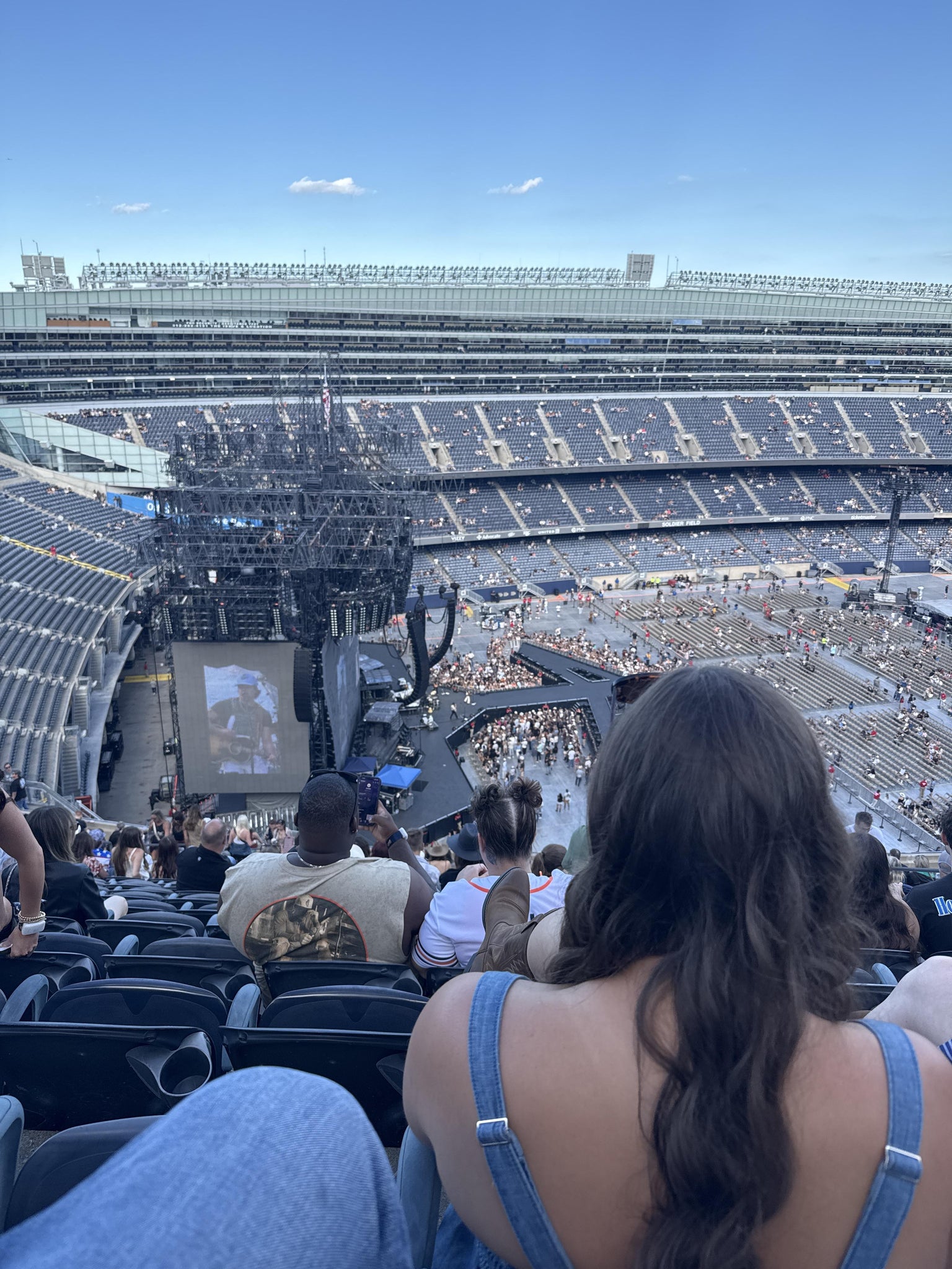 Real Fan View taken from Section 444 at Soldier Field by Esmeralda U