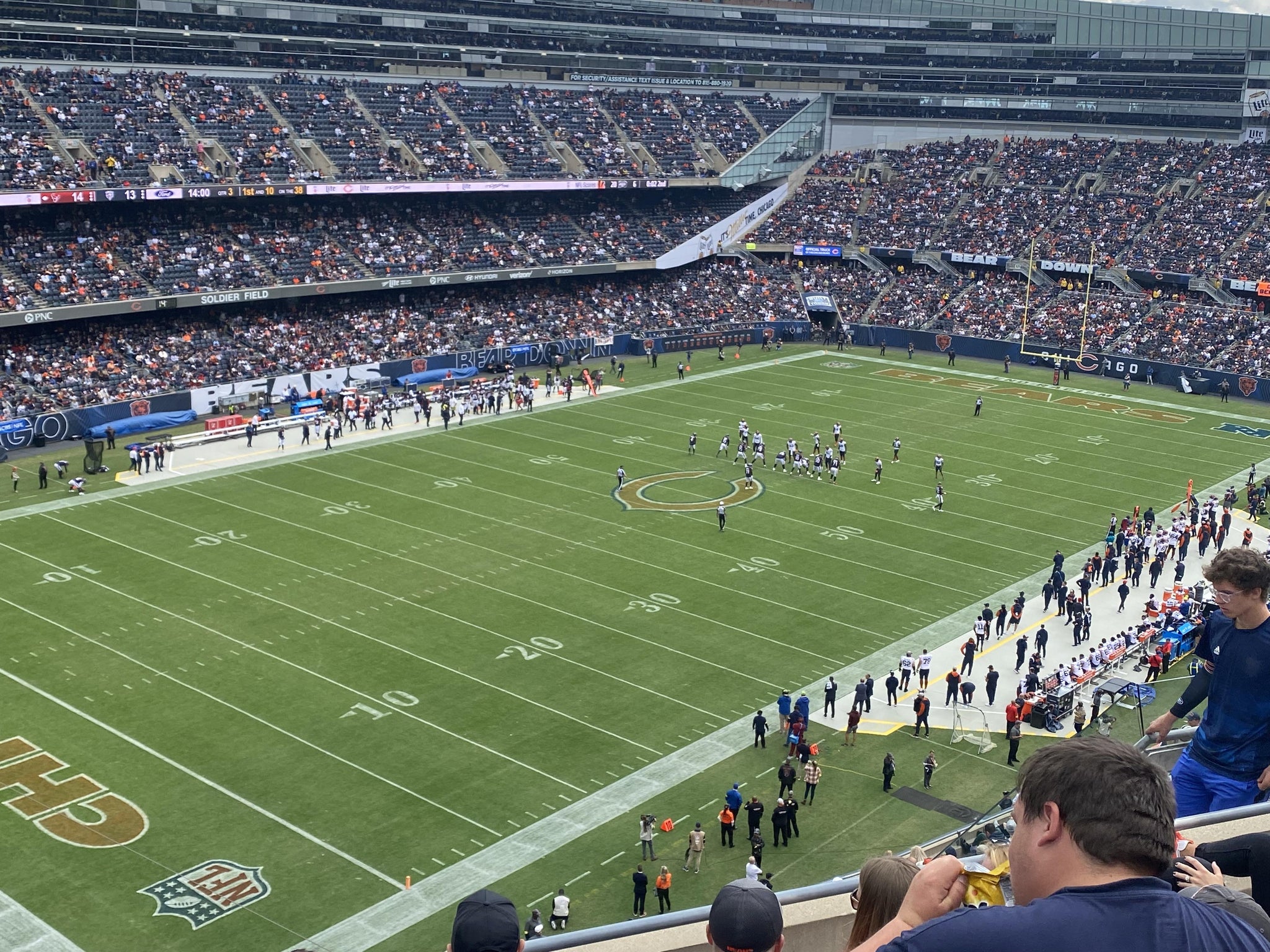 Real Fan View taken from Section 444 at Soldier Field by Kurt W