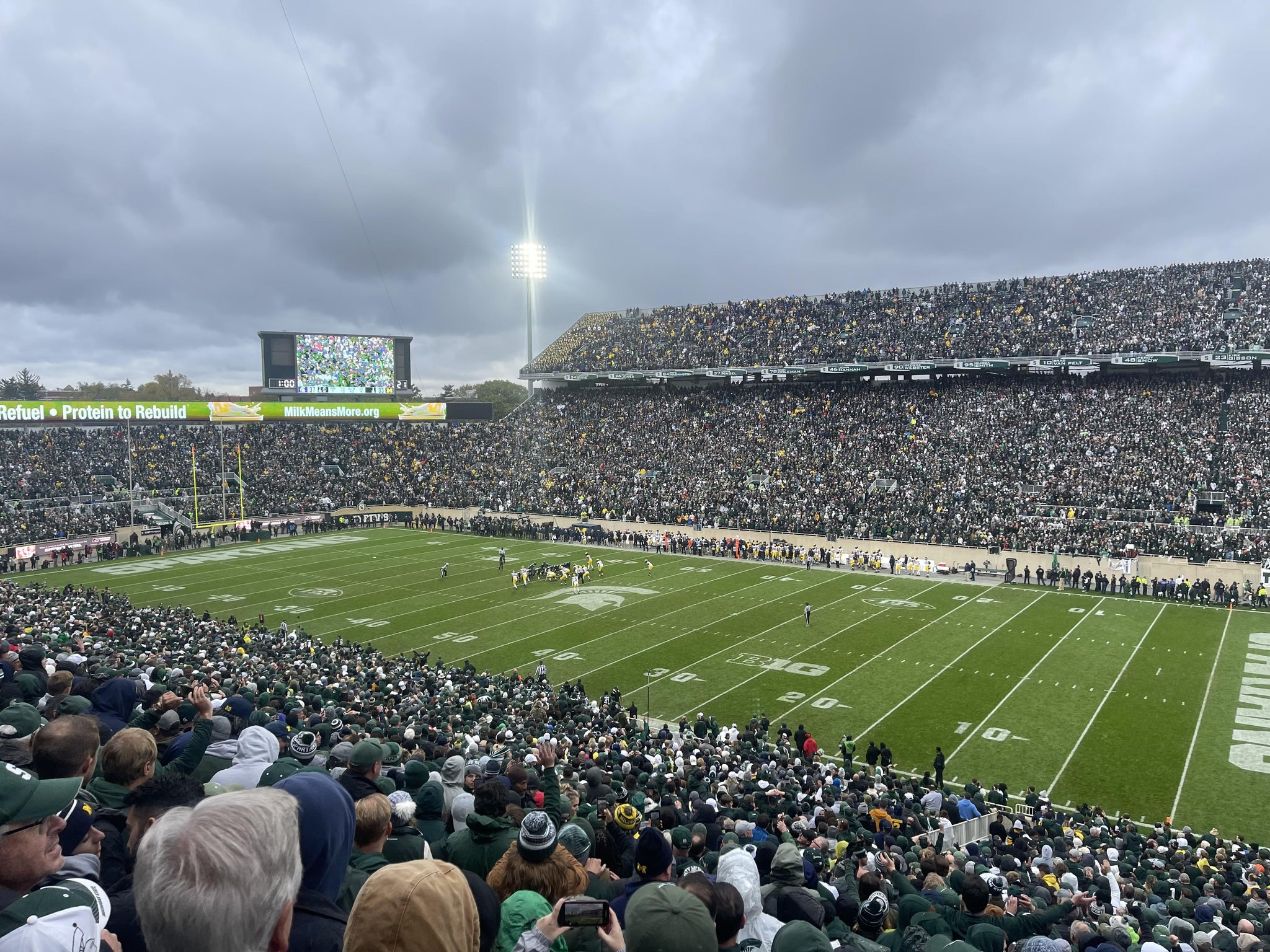 Real Fan View taken from Section 21 at Spartan Stadium (Michigan) by Jason K