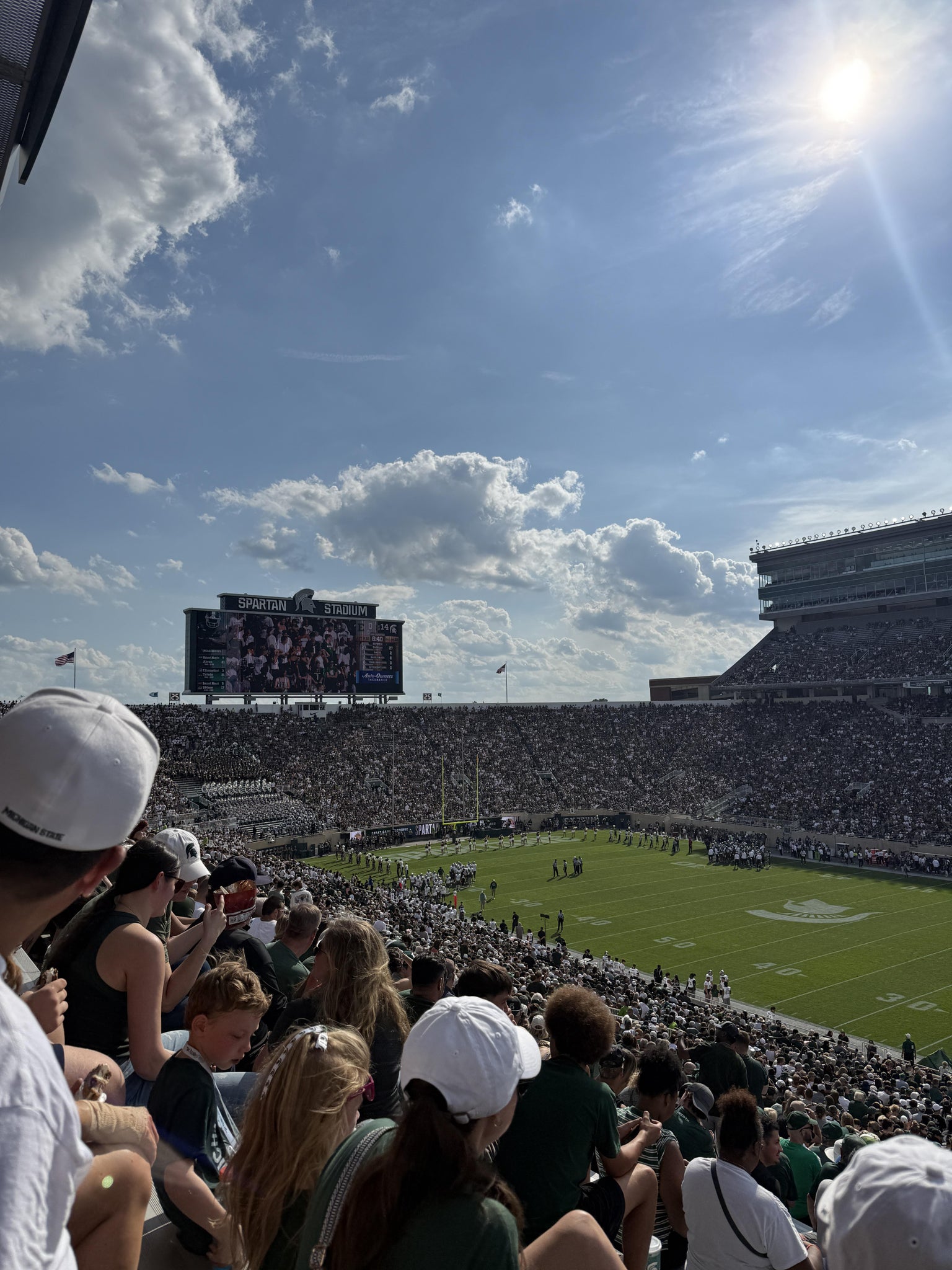 Real Fan View taken from Section 6 at Spartan Stadium (Michigan) by Beatriz G