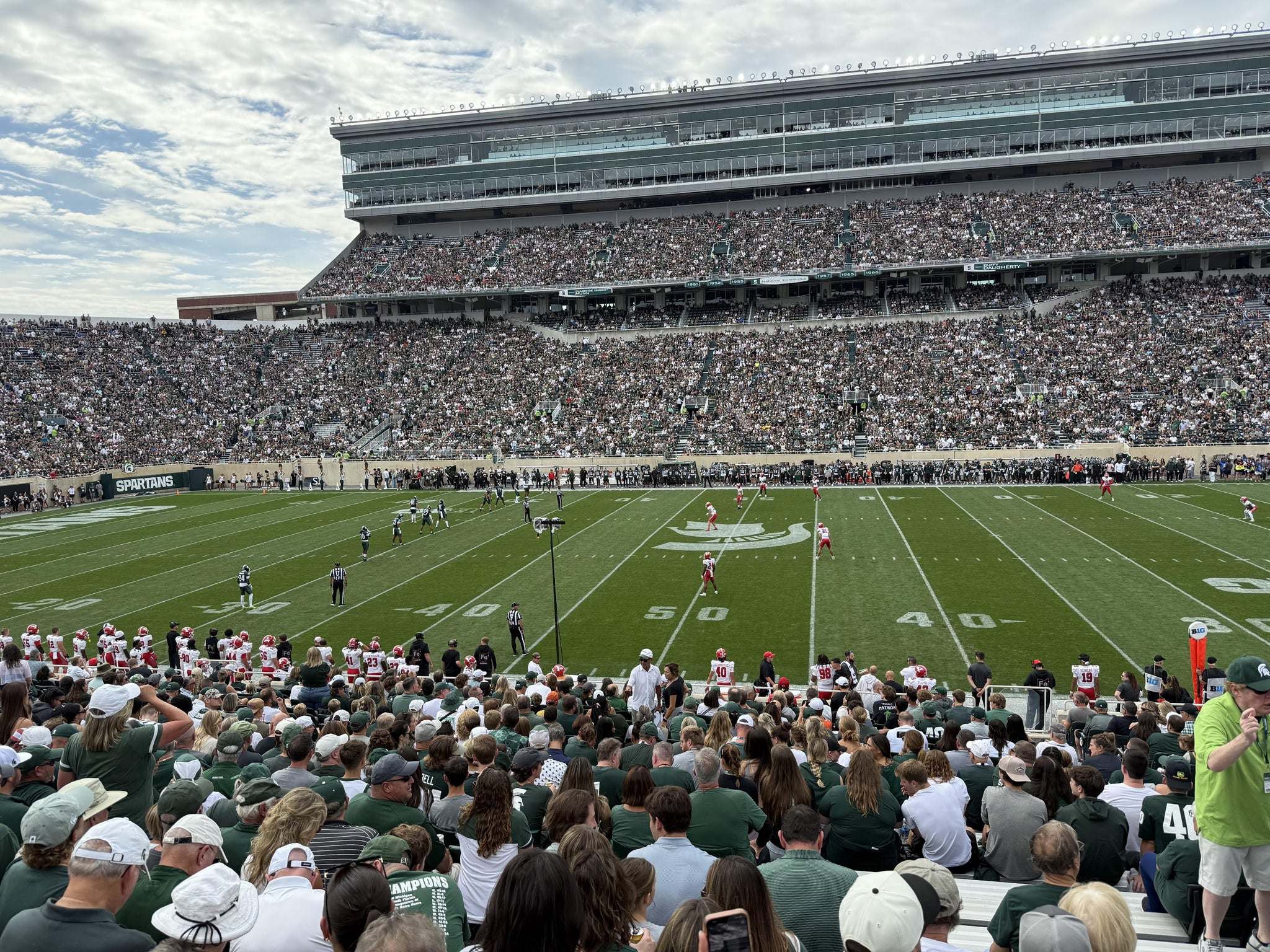 Real Fan View taken from Section 8 at Spartan Stadium (Michigan) by Michael L