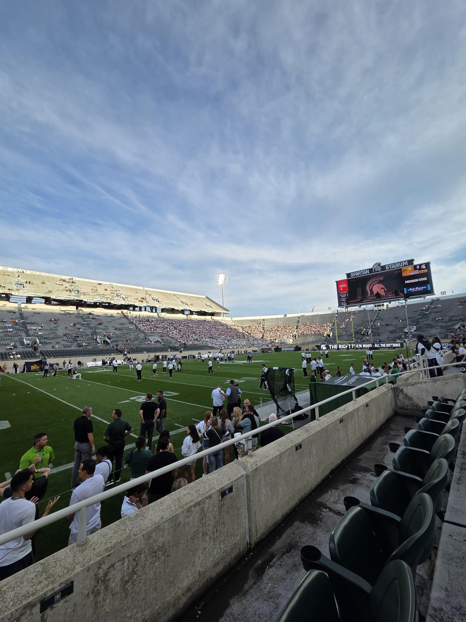 Real Fan View taken from Sideline Club 26 at Spartan Stadium (Michigan) by Jill V