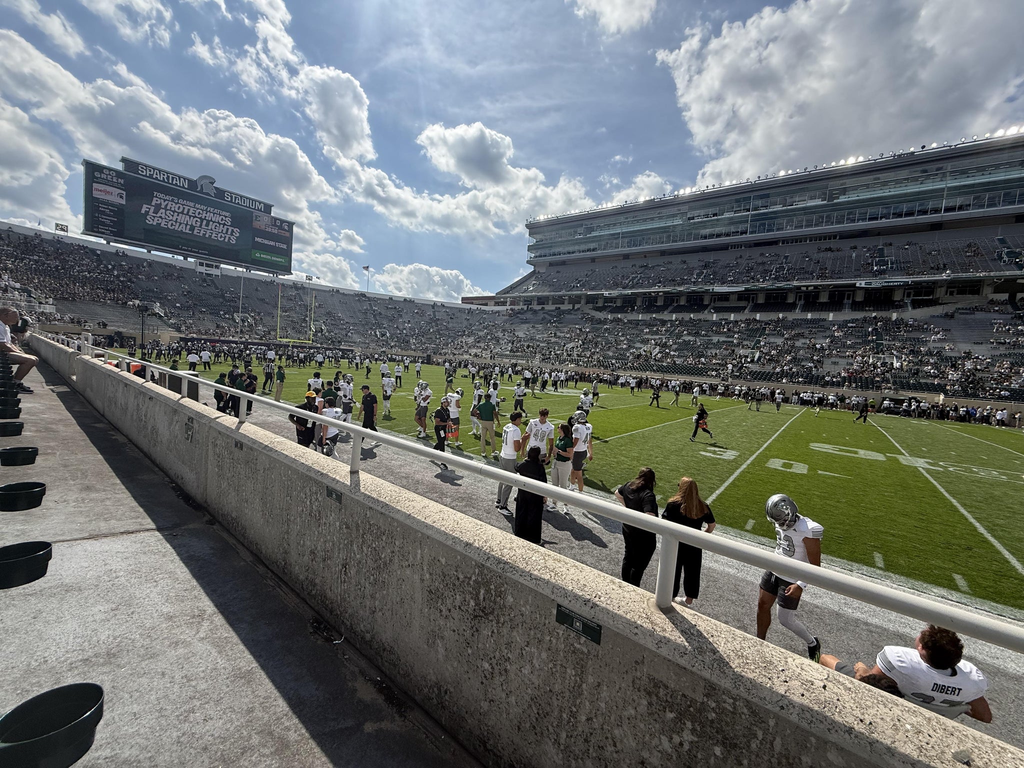 Real Fan View taken from Sideline Club 7 at Spartan Stadium (Michigan) by Morgan G