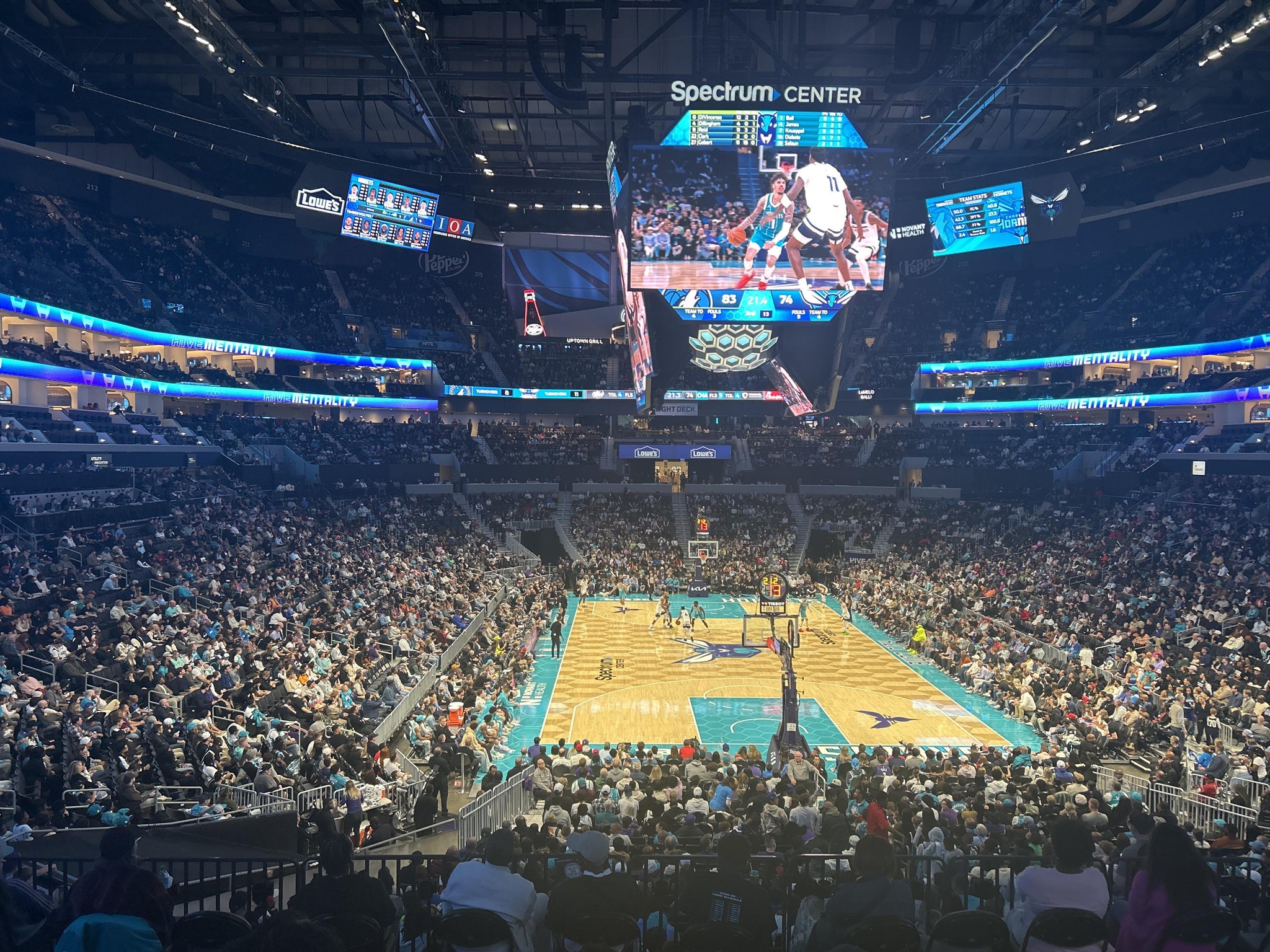 Real Fan View taken from Section 101 at Spectrum Center - Charlotte by Breana C