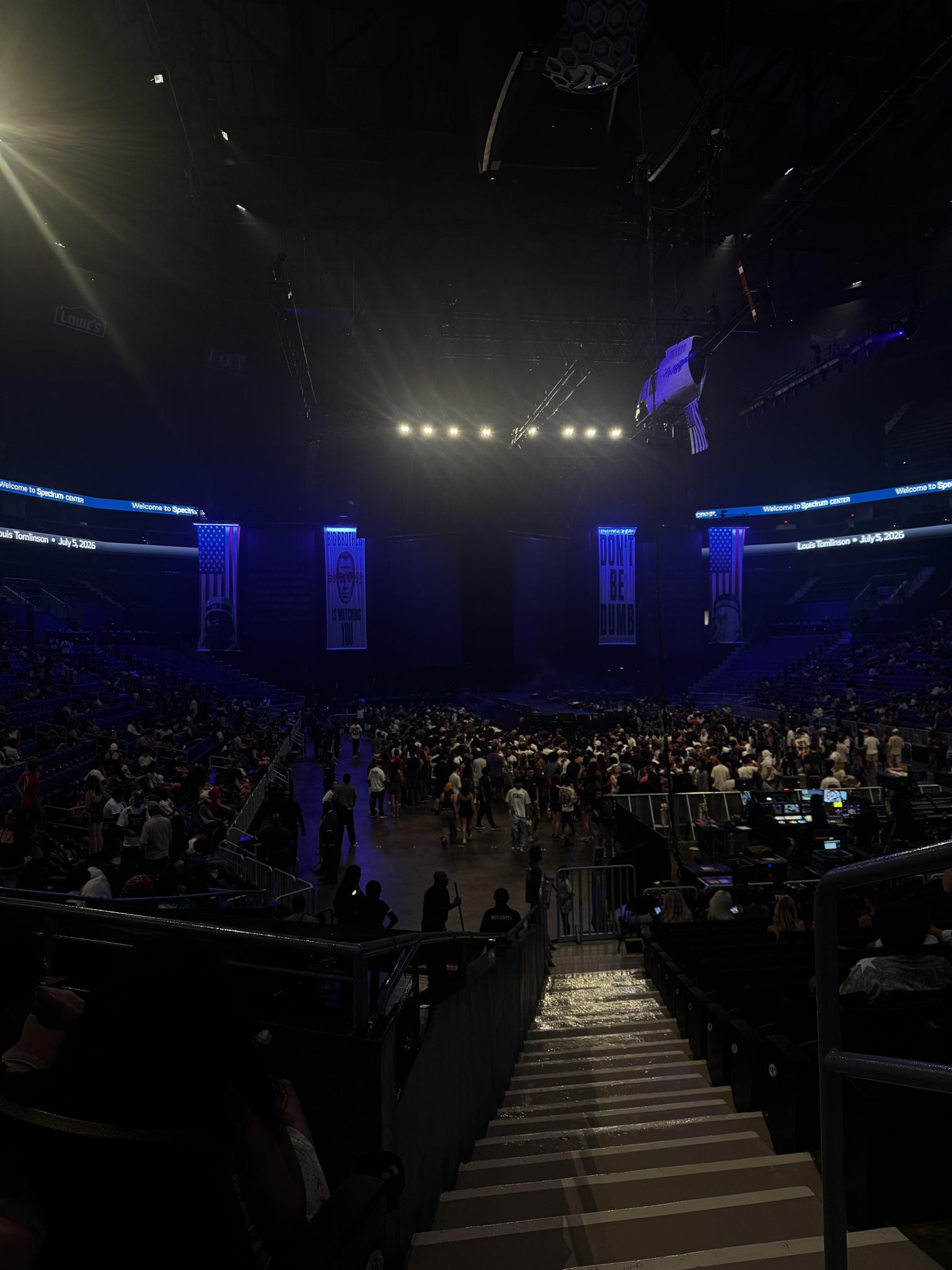 Real Fan View taken from Section 102 at Spectrum Center - Charlotte by Pabella C