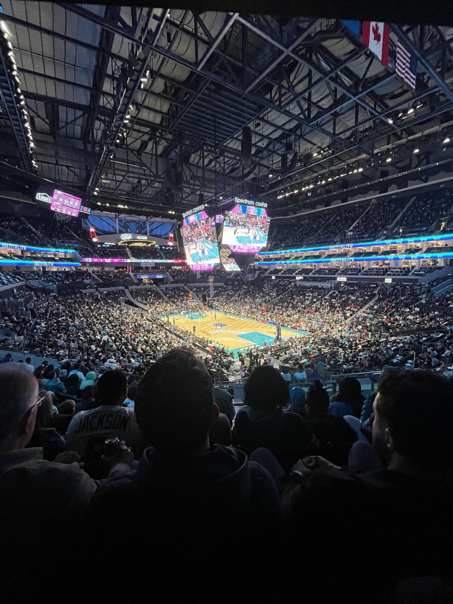 Real Fan View taken from Section 103 at Spectrum Center - Charlotte by Blake P