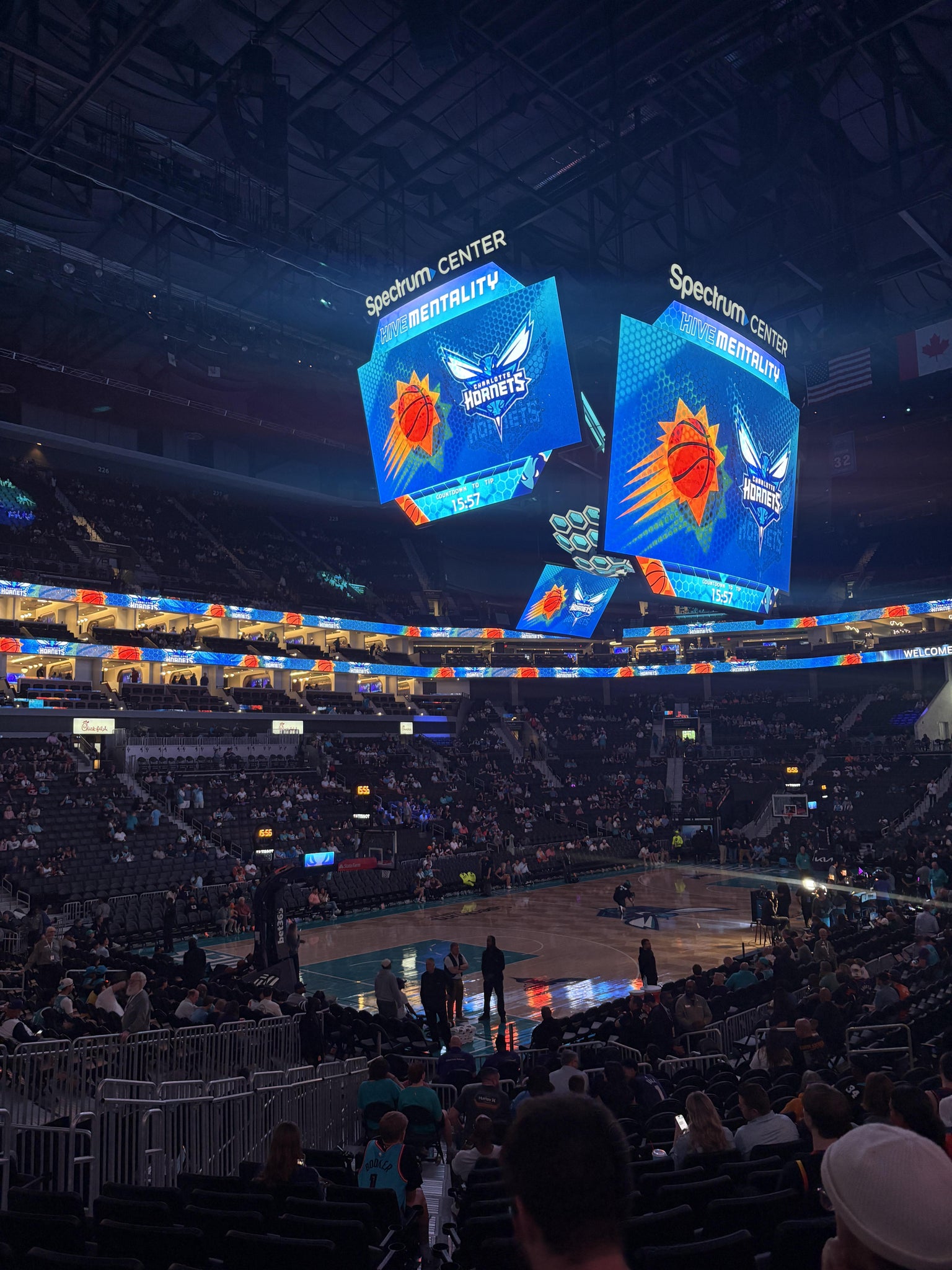 Real Fan View taken from Section 107 at Spectrum Center - Charlotte by Anonymous User