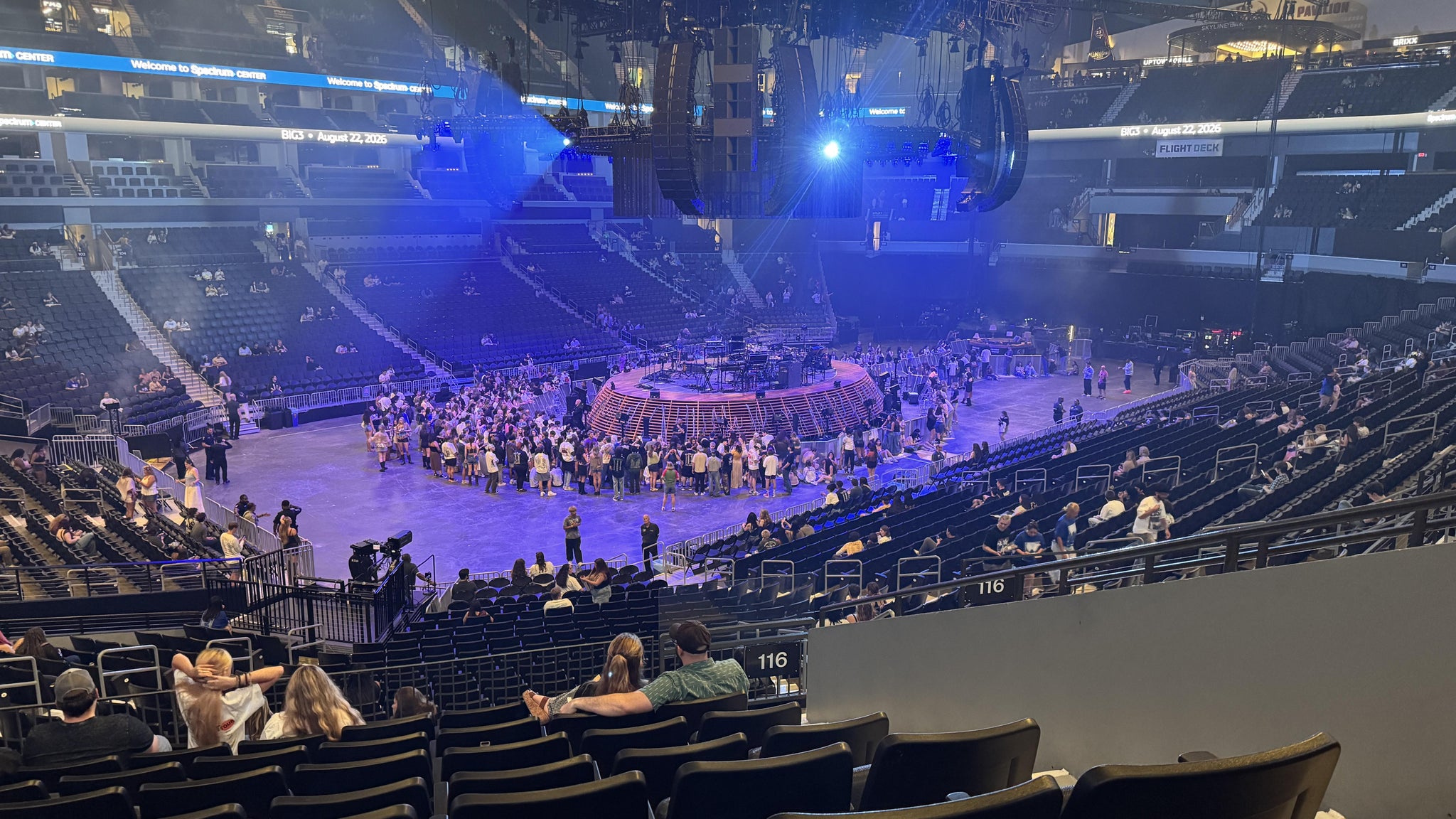 Real Fan View taken from Section 116 at Spectrum Center - Charlotte by Lisa S
