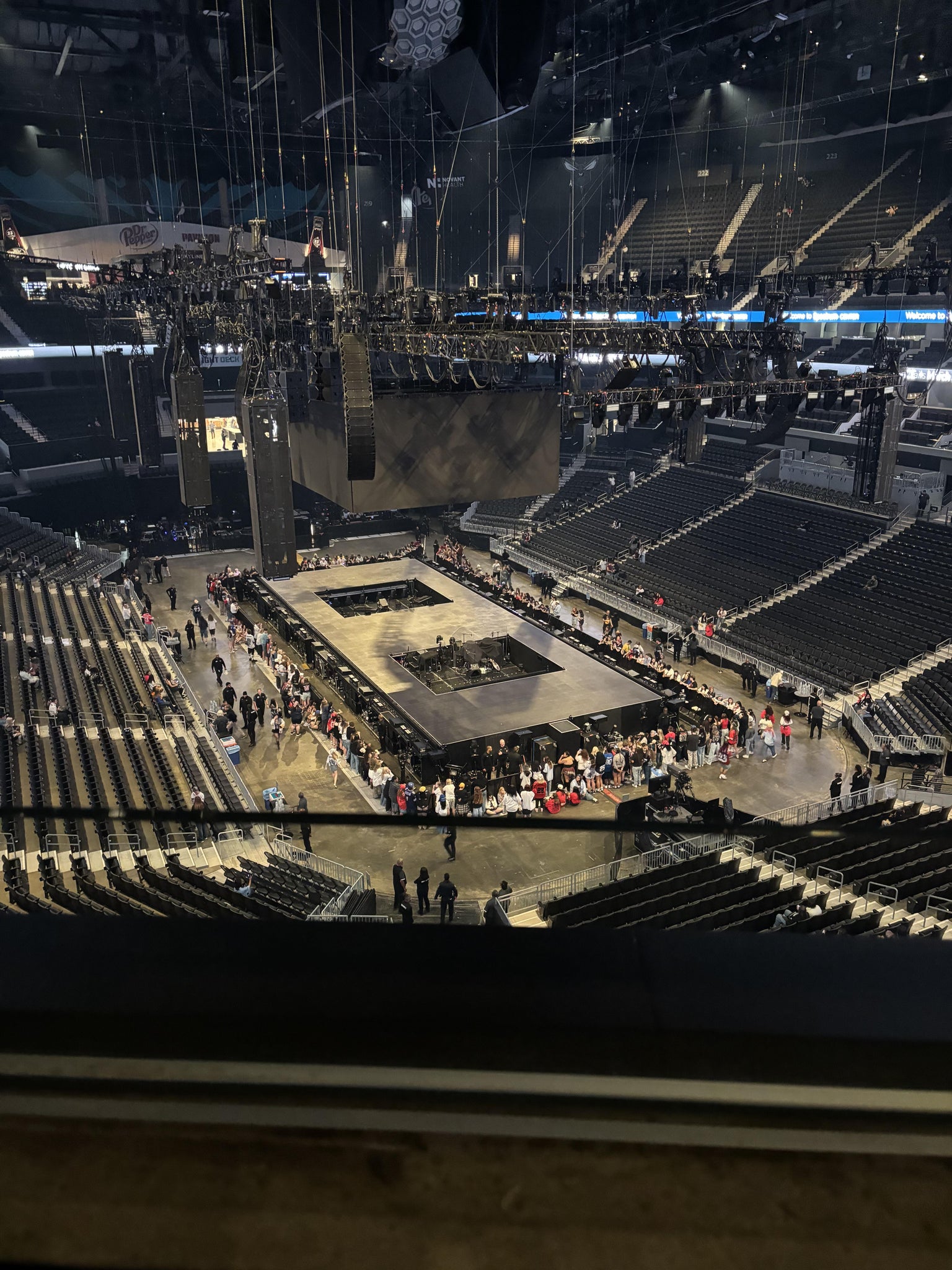 Real Fan View taken from Section 203 at Spectrum Center - Charlotte by Ana A