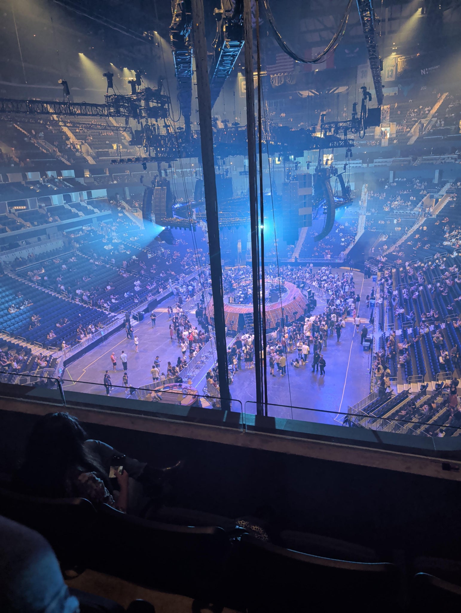 Real Fan View taken from Section 216 at Spectrum Center - Charlotte by Aiden L