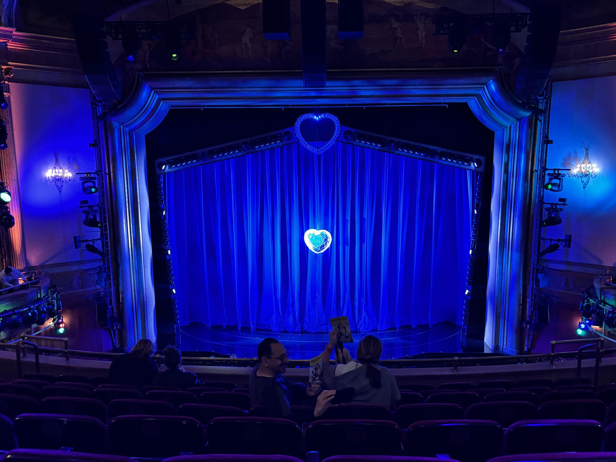 Real Fan View taken from Mezzanine Front Center at St. James Theatre by Anonymous User