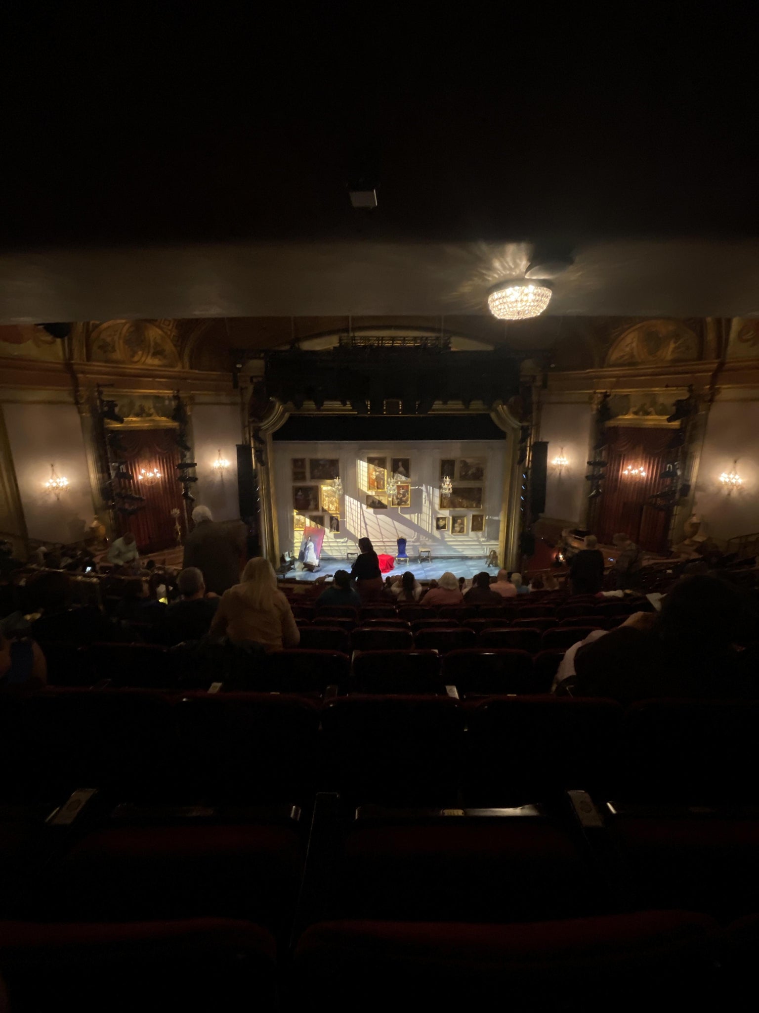 Real Fan View taken from Mezzanine Rear Center at St. James Theatre by Atira G