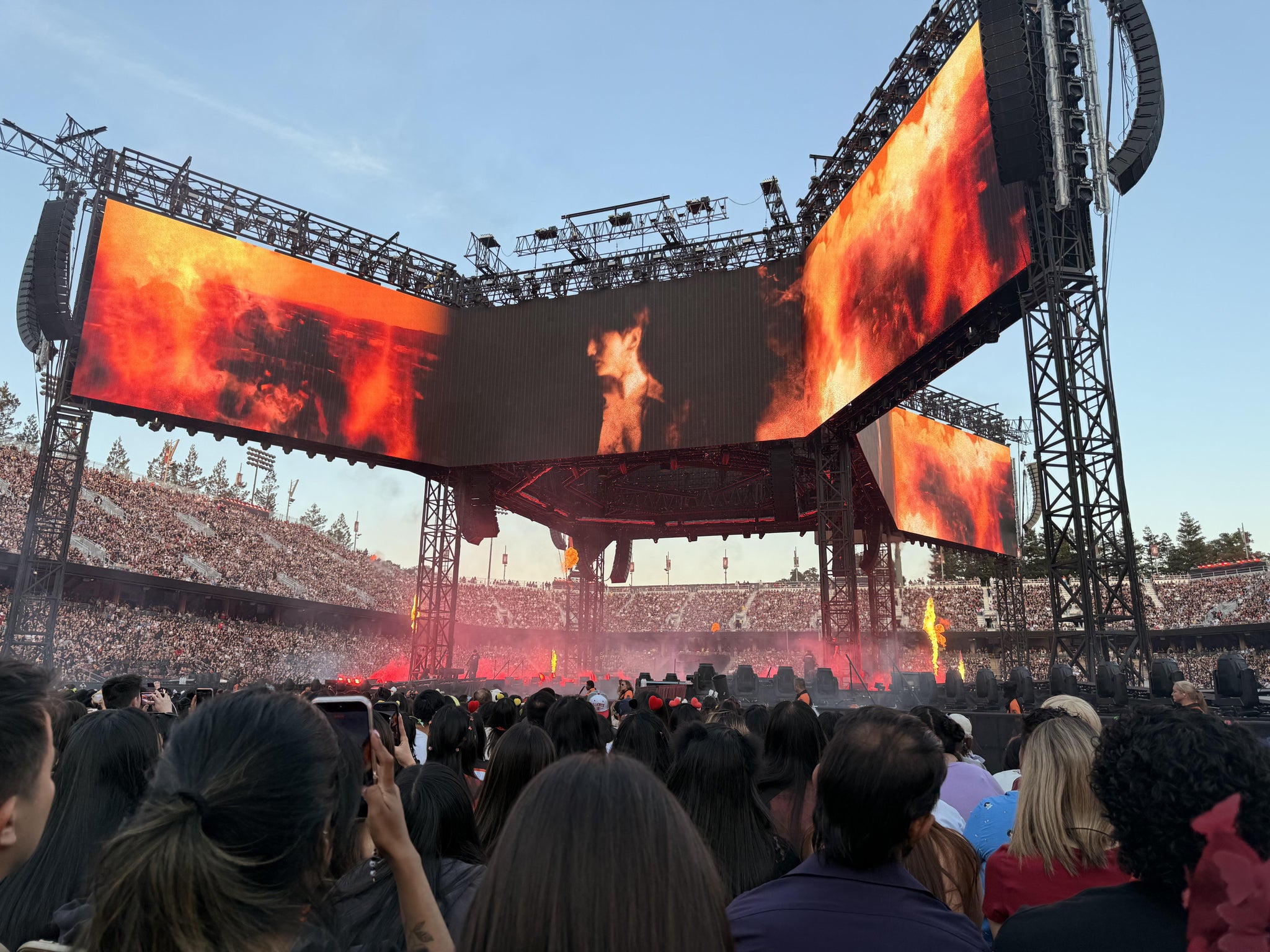 Vue réelle des fans prise de la Section 218 au site Stanford Stadium par Sidney S