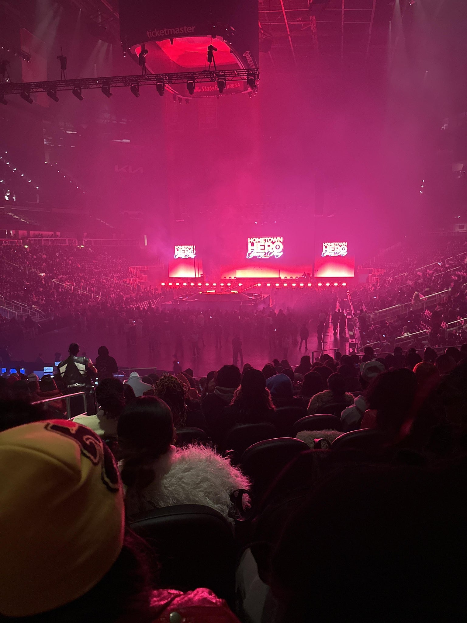 Real Fan View taken from Section 112 at State Farm Arena by Charity B