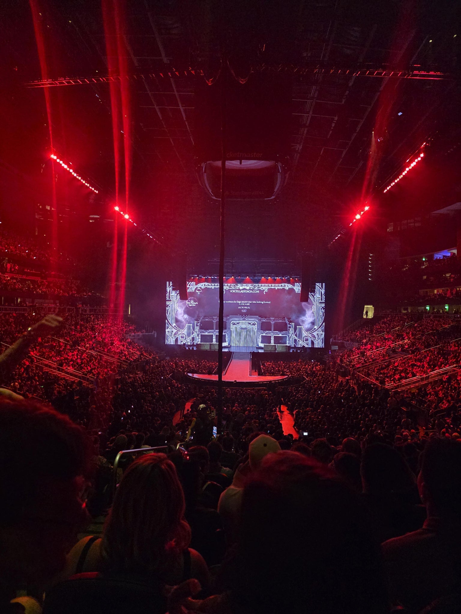 Real Fan View taken from Section 113 at State Farm Arena by Judith U