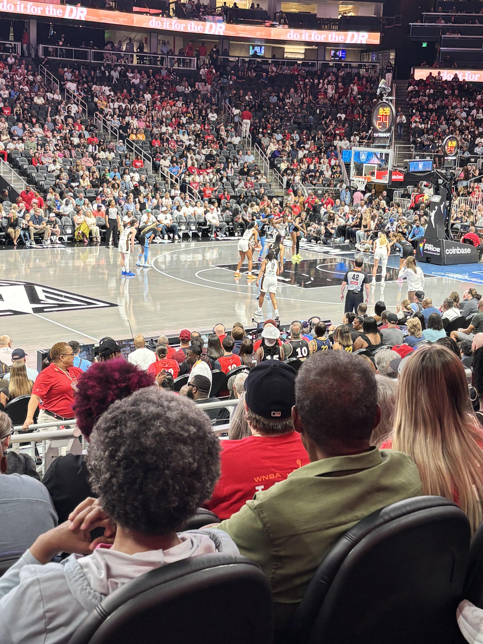 Real Fan View taken from Section 120 at State Farm Arena by Susan L