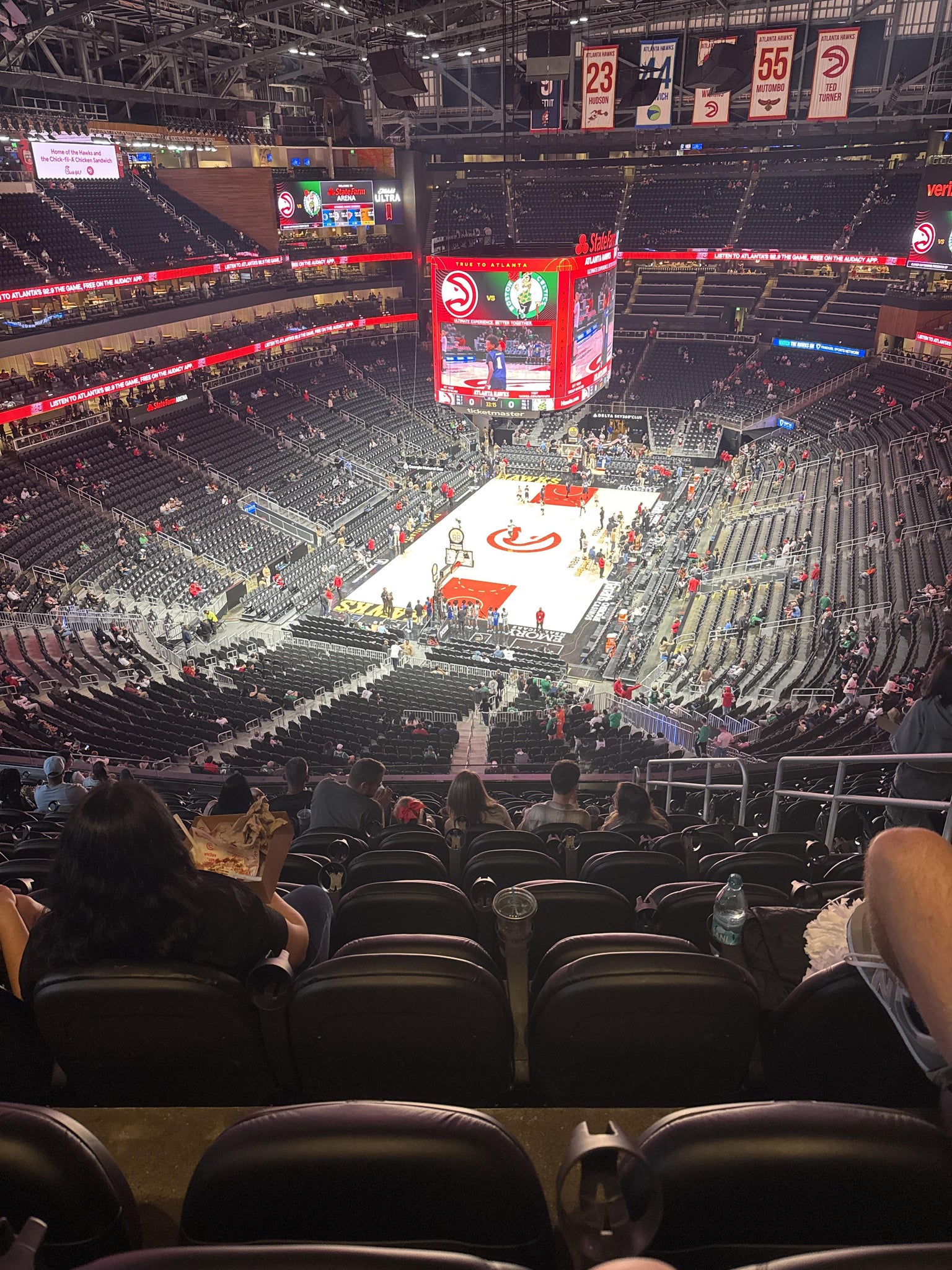 Real Fan View taken from Section 202 at State Farm Arena by Kelley A