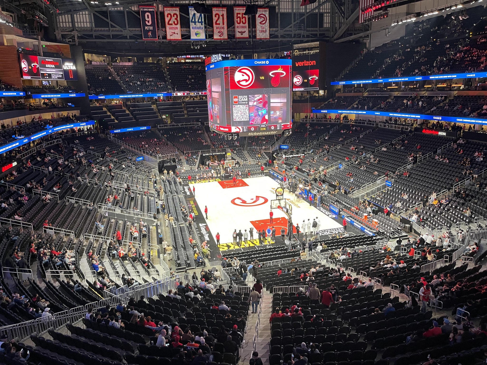 Real Fan View taken from Section 204 at State Farm Arena by Zohair K