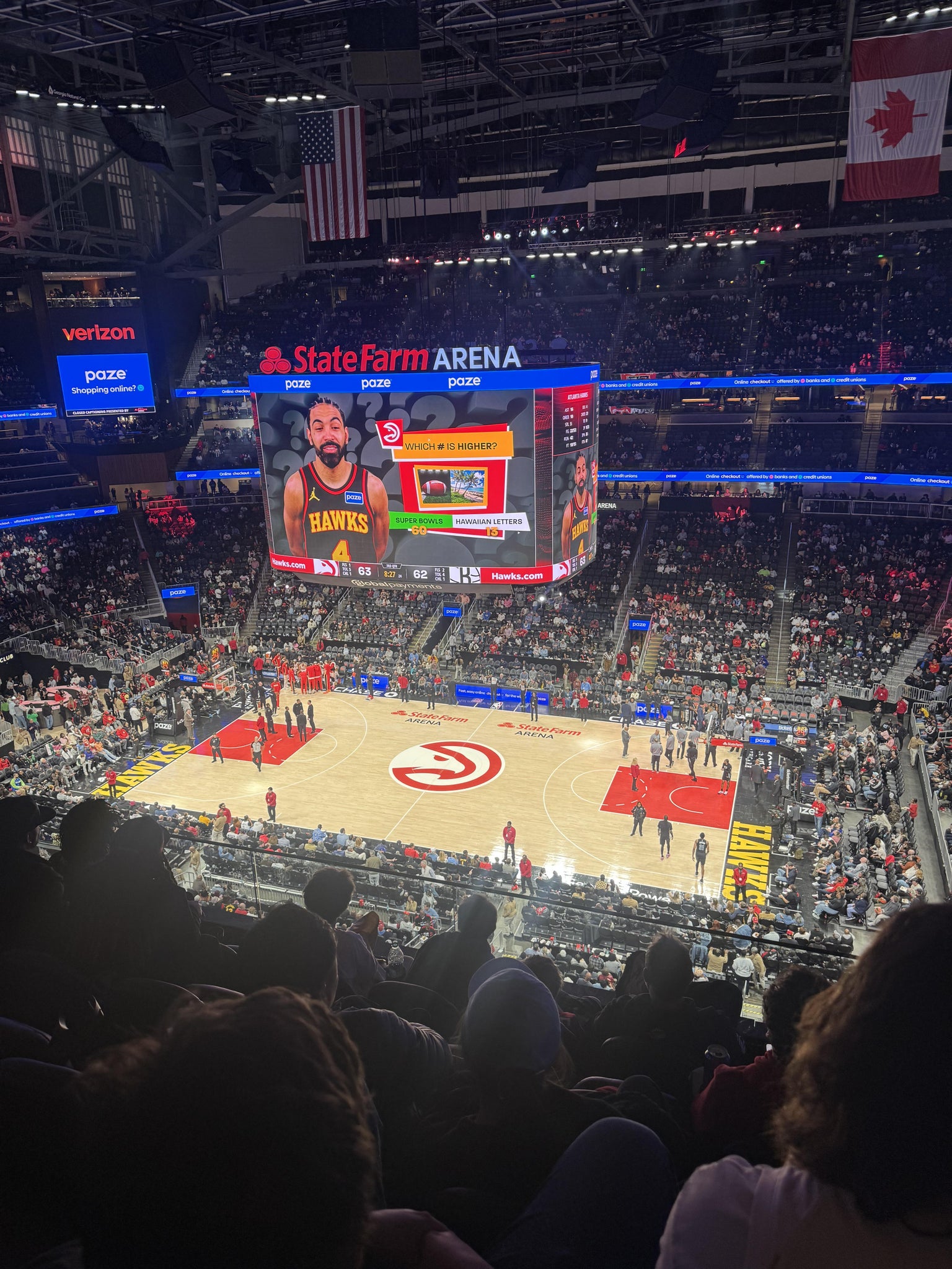 Real Fan View taken from Section 208 at State Farm Arena by Marcellus H
