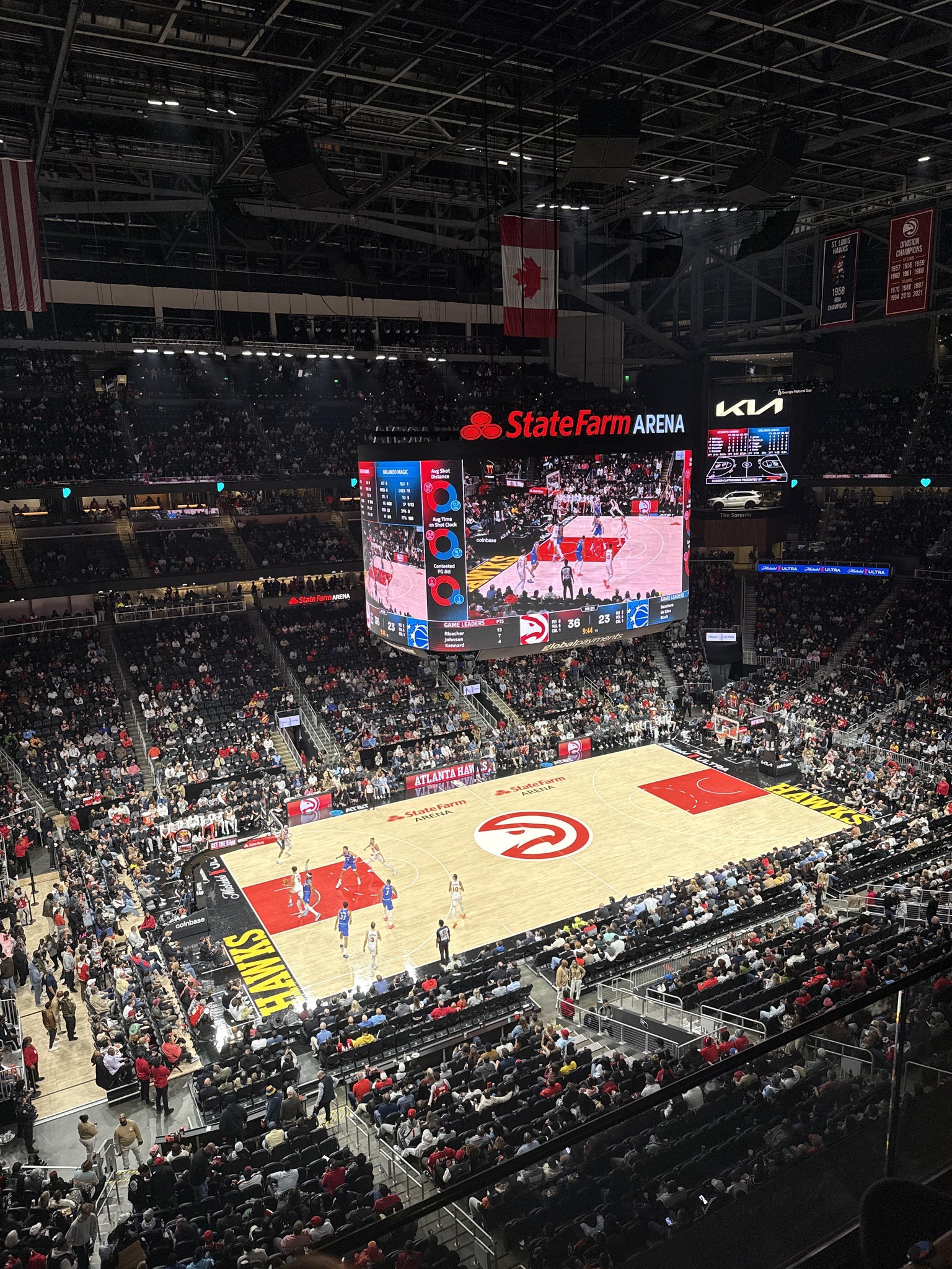 Real Fan View taken from Section 209 at State Farm Arena by Anna L