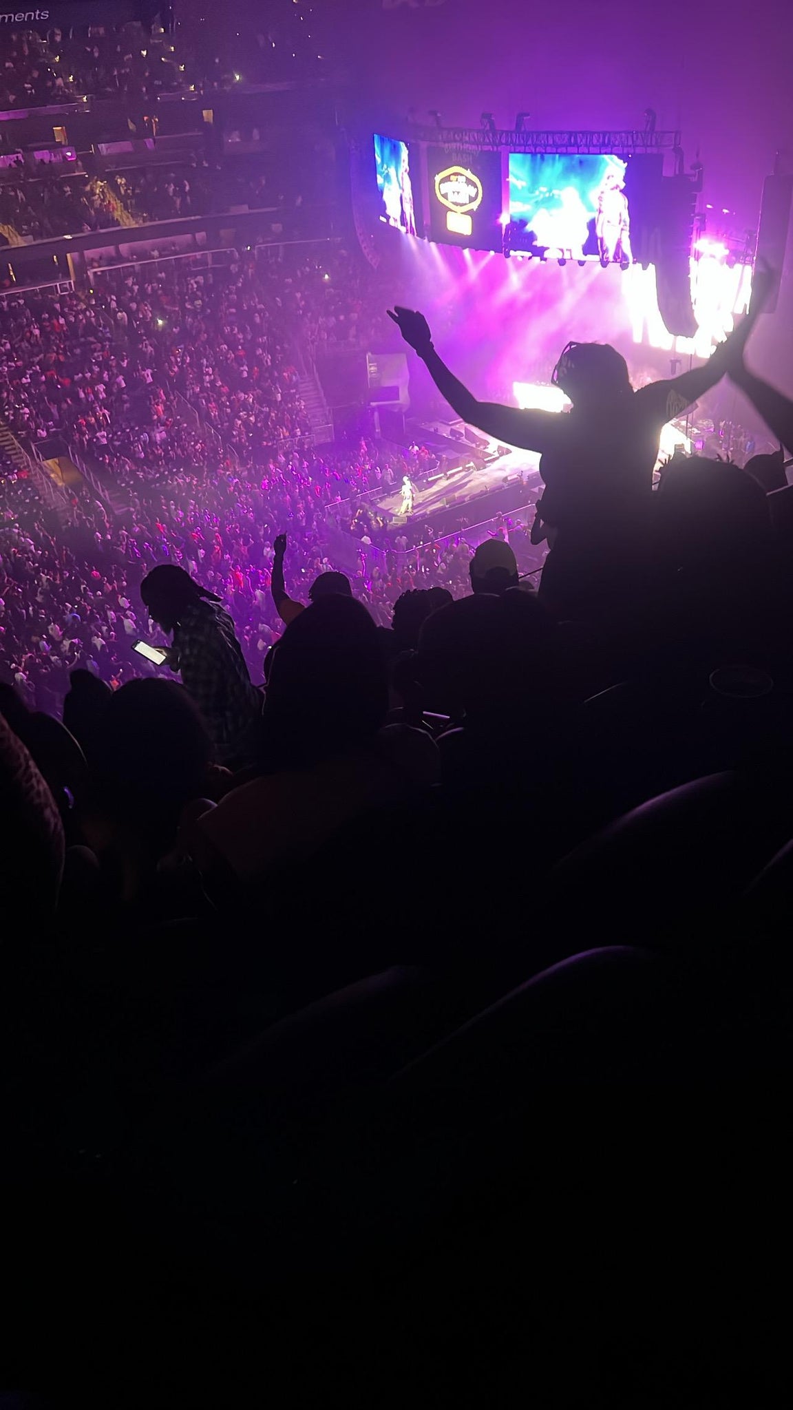 Real Fan View taken from Section 210 at State Farm Arena by Serenity W