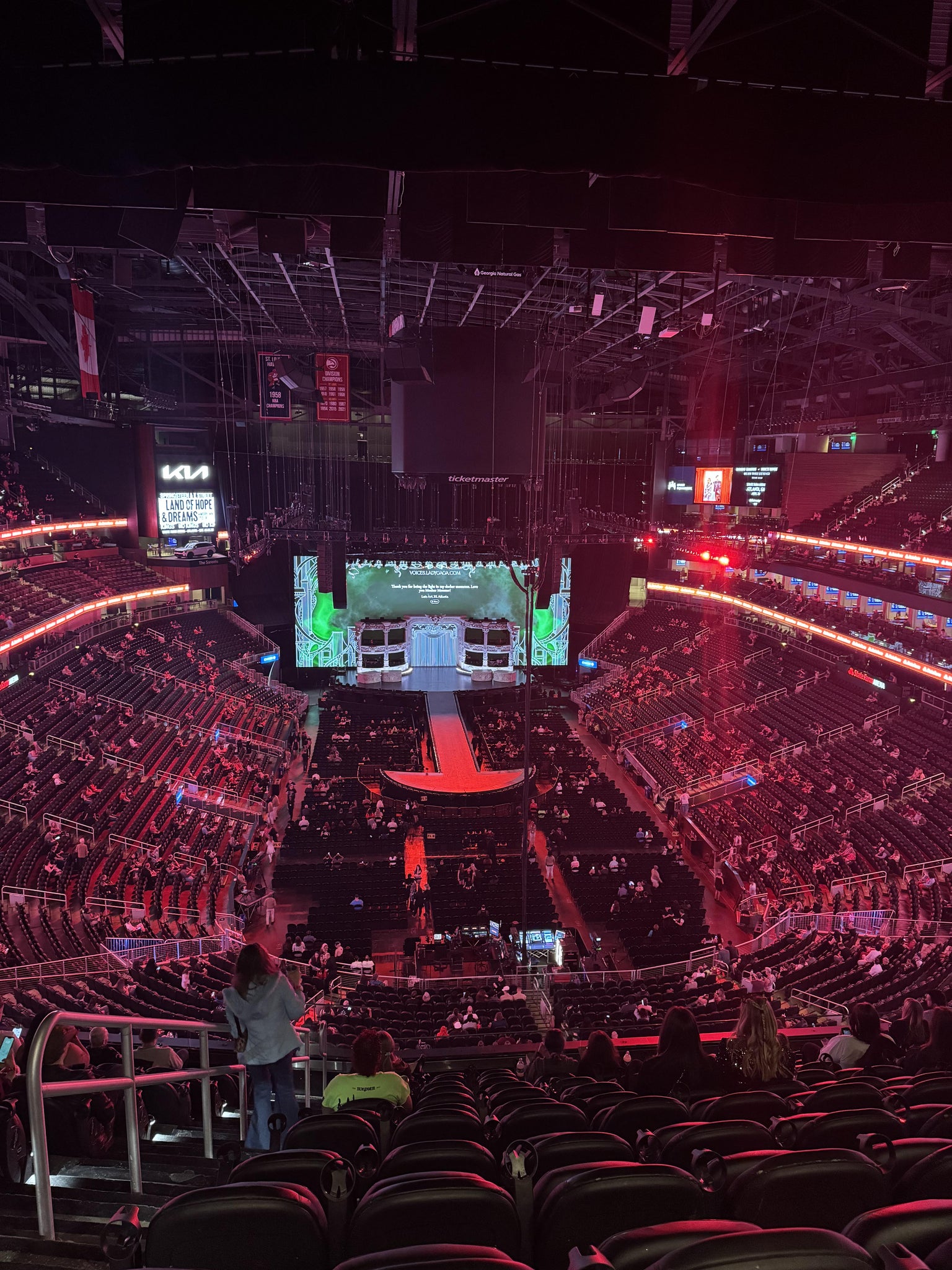 Real Fan View taken from Section 215 at State Farm Arena by Anonymous User