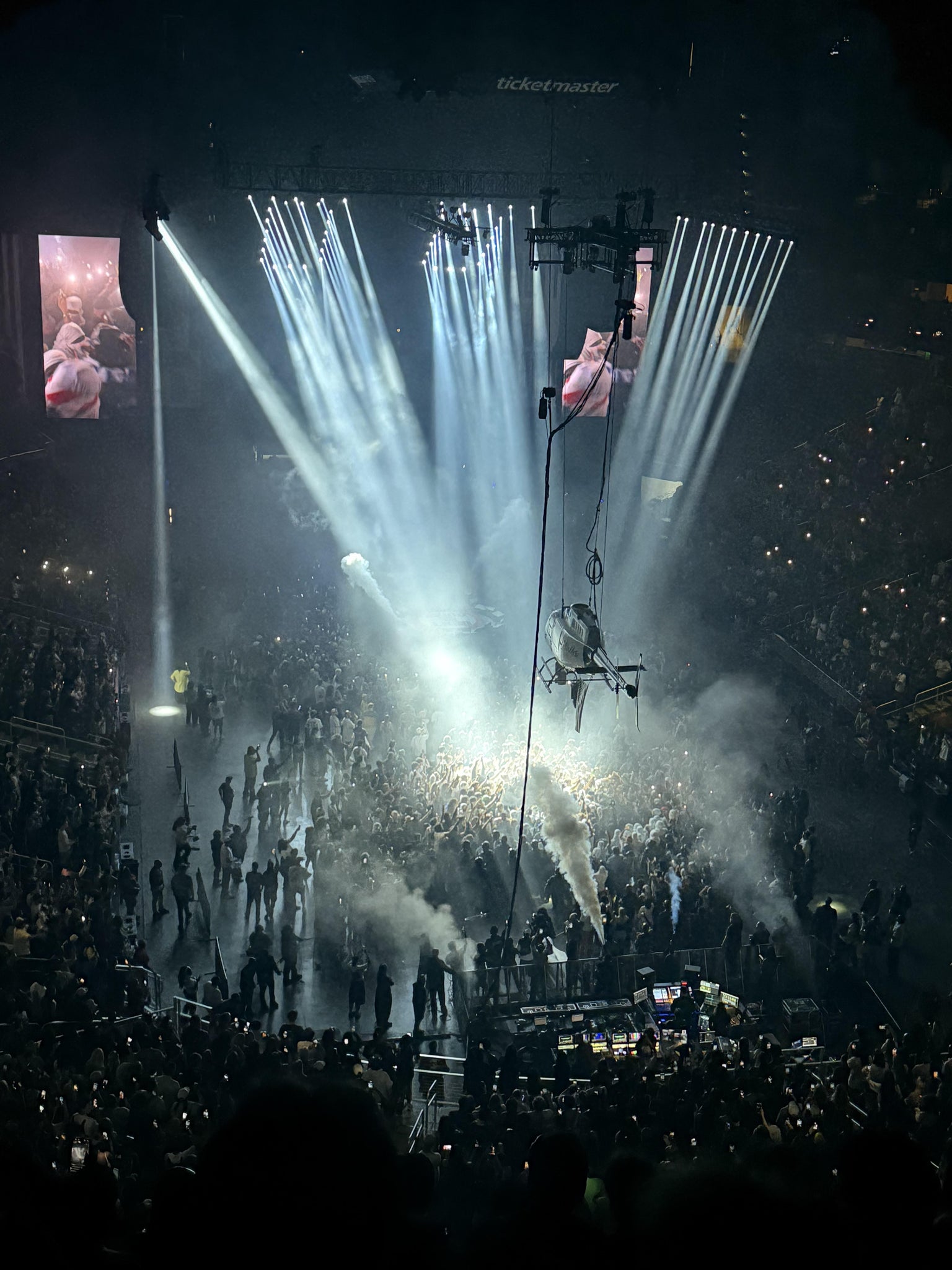 Real Fan View taken from Section 216 at State Farm Arena by Jorge S