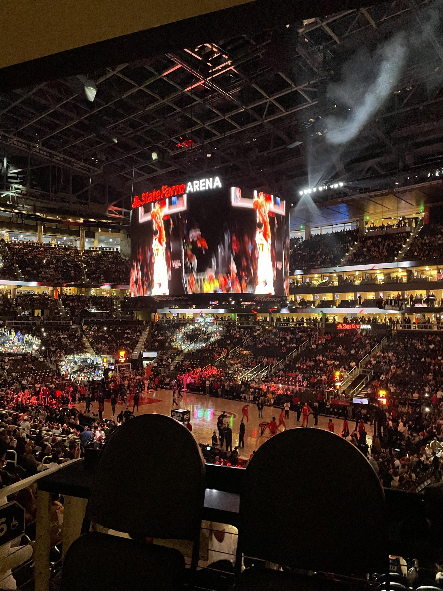 Real Fan View taken from Section SRO at State Farm Arena by Maria T